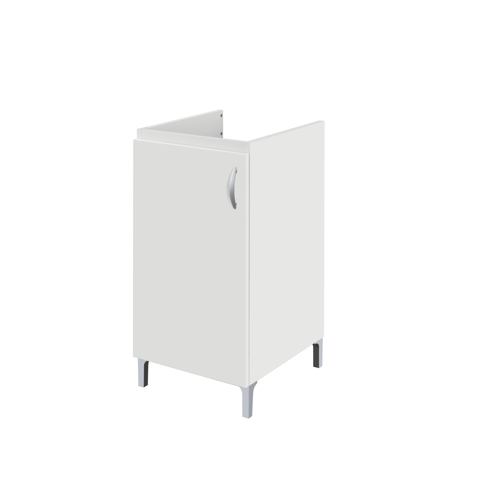 Lavatoio a Terra 43x50 Un'Anta Con Vasca Feridras "Lavanderia" Bianco Opaco - Dabicasa