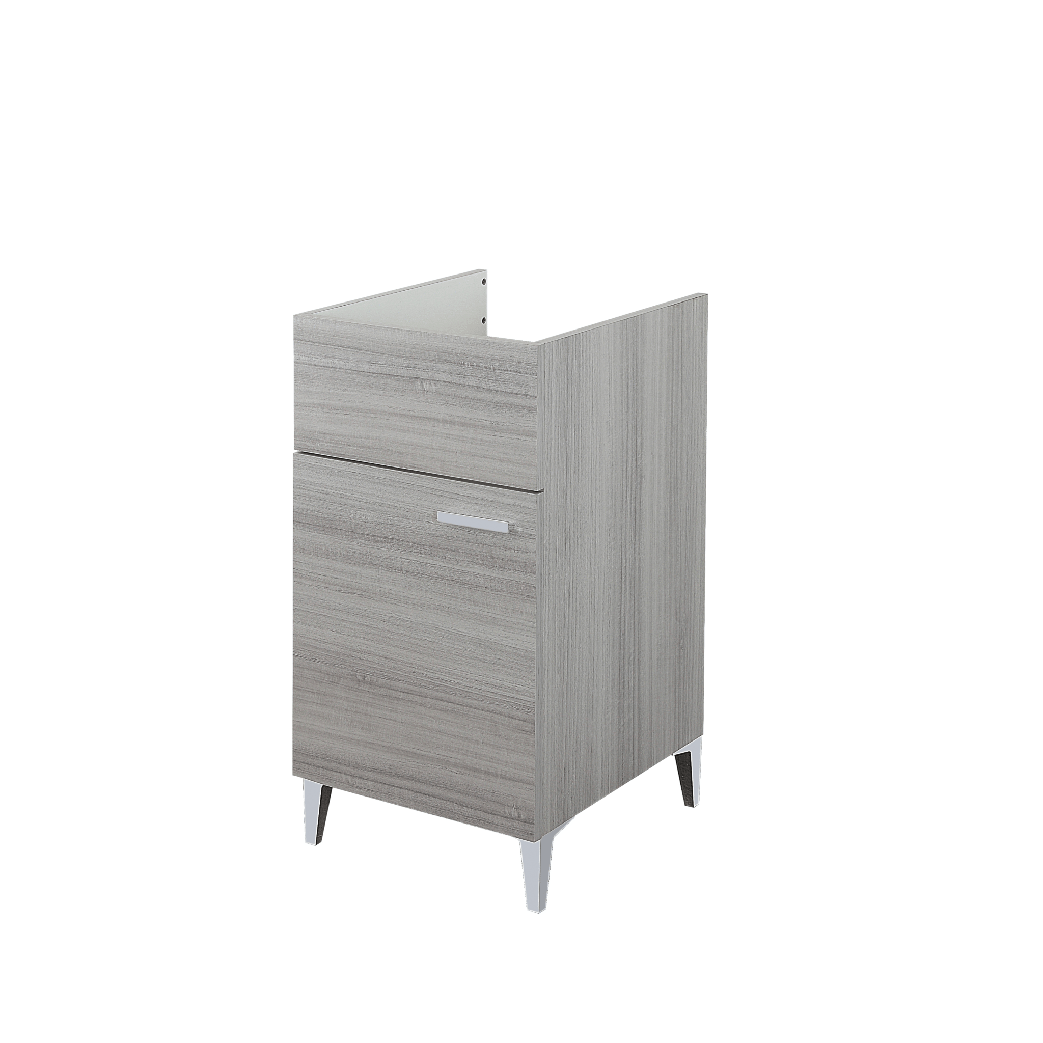 Lavatoio a Terra 43x50 Un'Anta Con Vasca Feridras "Lavanderia" Grigio - Dabicasa