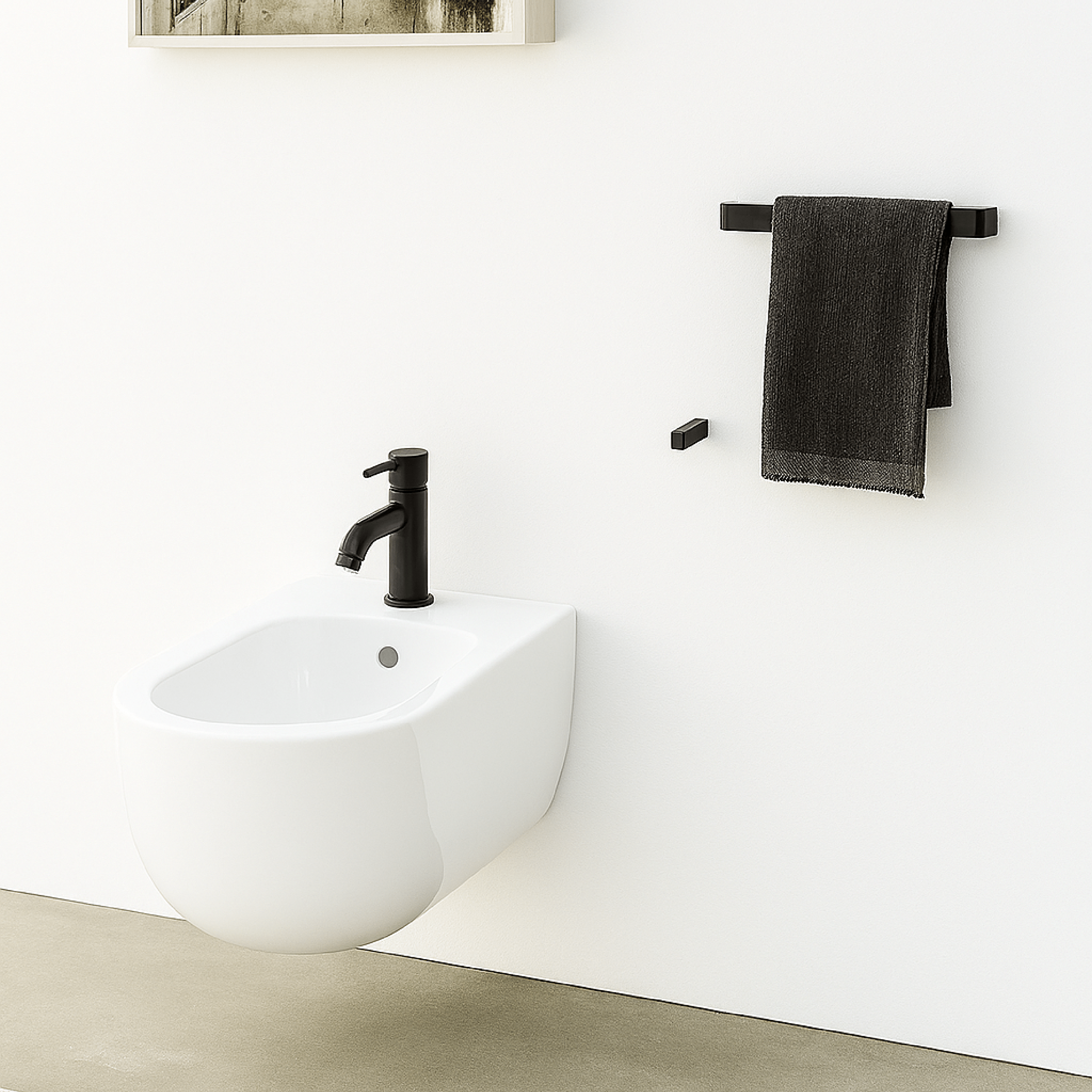 Bidet Sospeso Ceramica Cielo "Era" Bianco Lucido