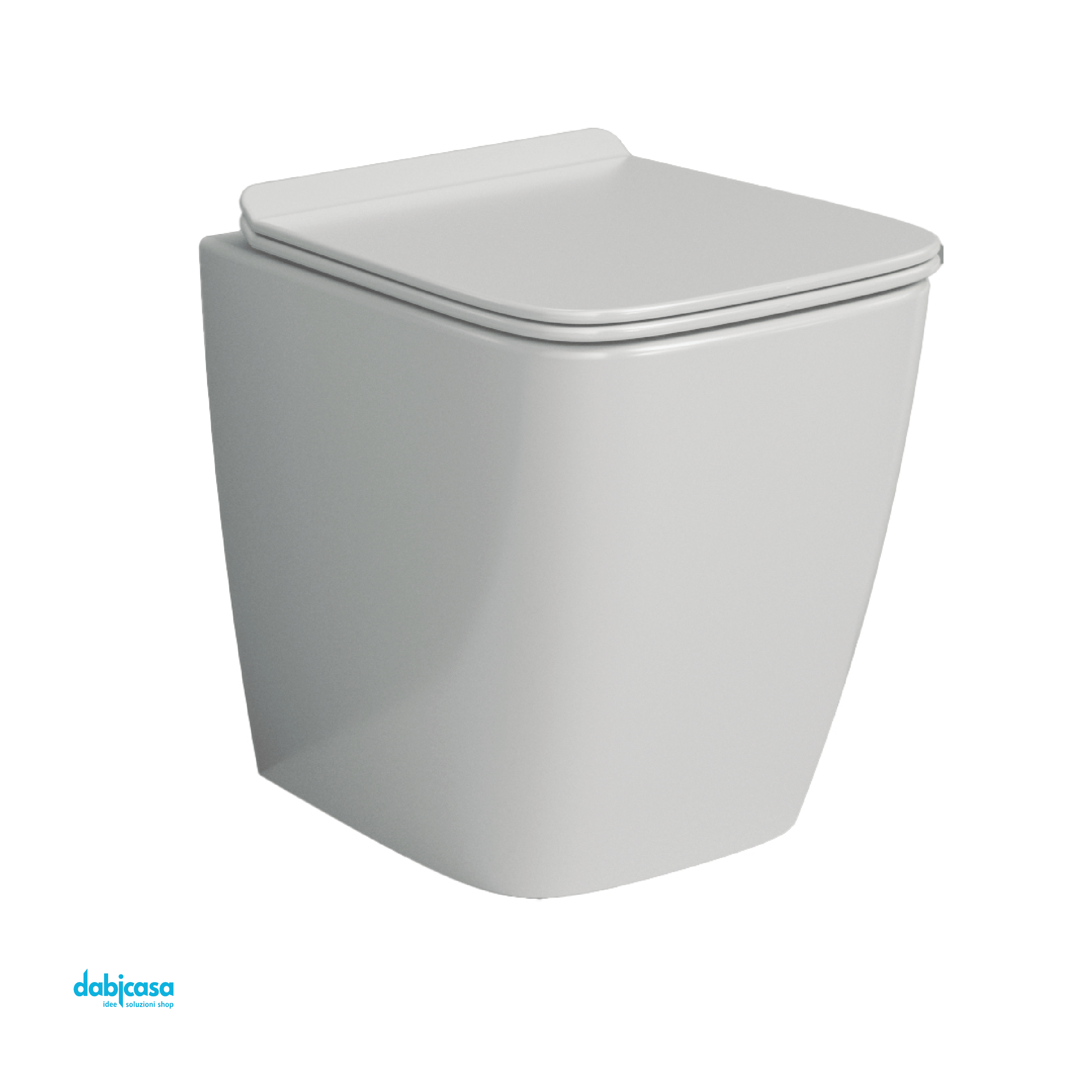 The ArtCeram "A16" Wc Da Terra FiloParete Bianco Lucido Senza Brida