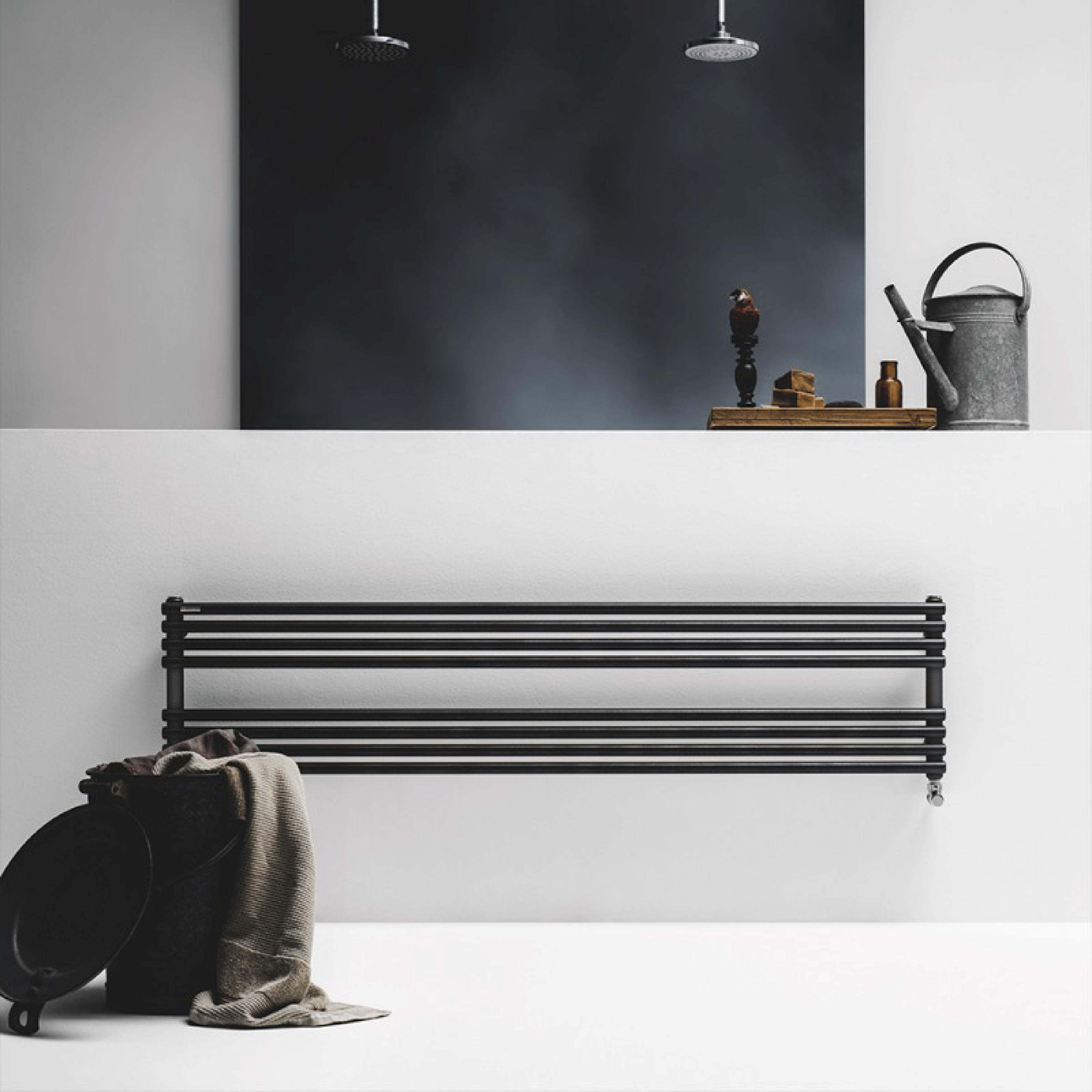 Termoarredo Scaldasalviette Orizzontale 120x36,8 Interasse 116 cm Antrax "Bdo_25"
