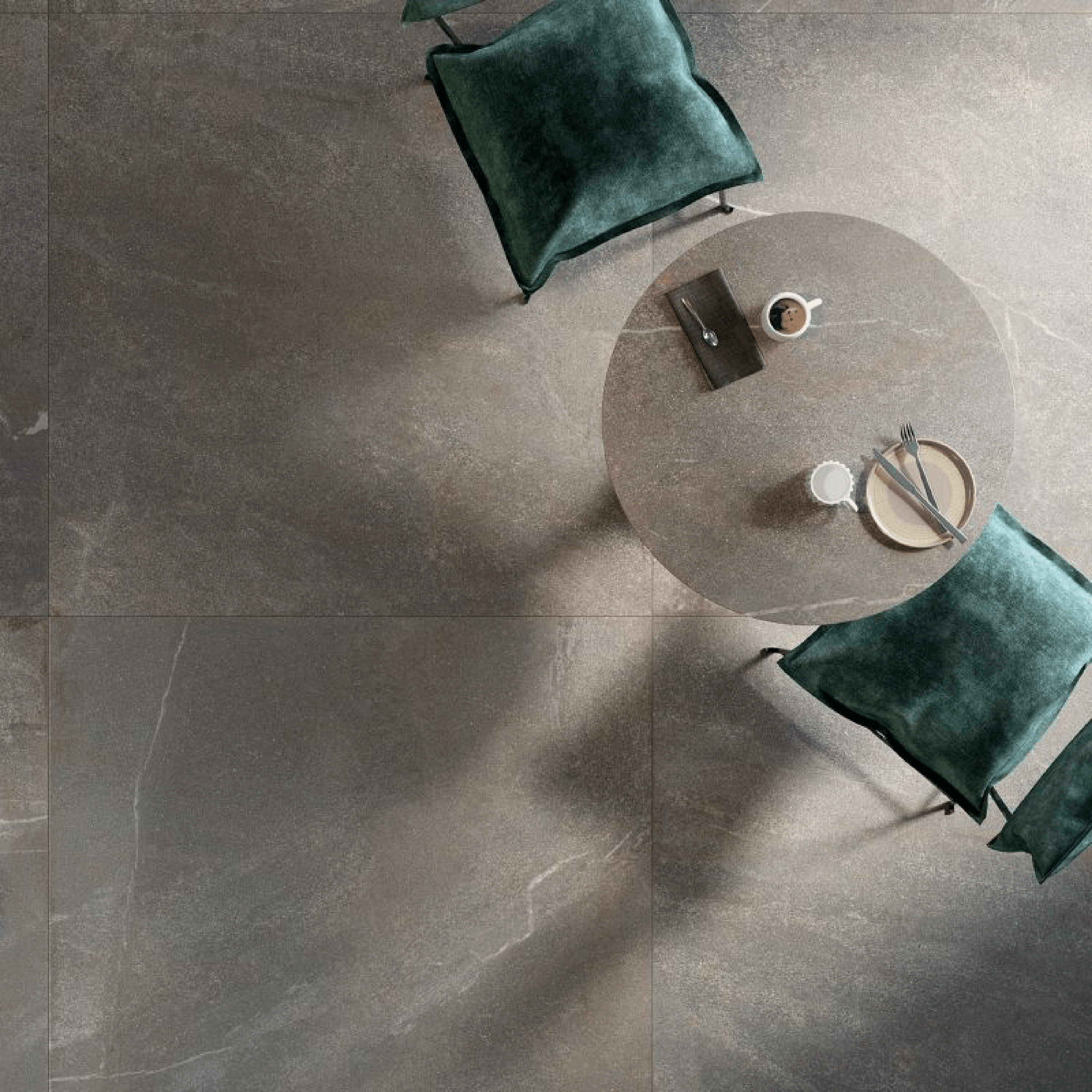 Abk Group Industrie Ceramiche Rettificato 60x120 Cm "Poetry Stone" Piase Mud