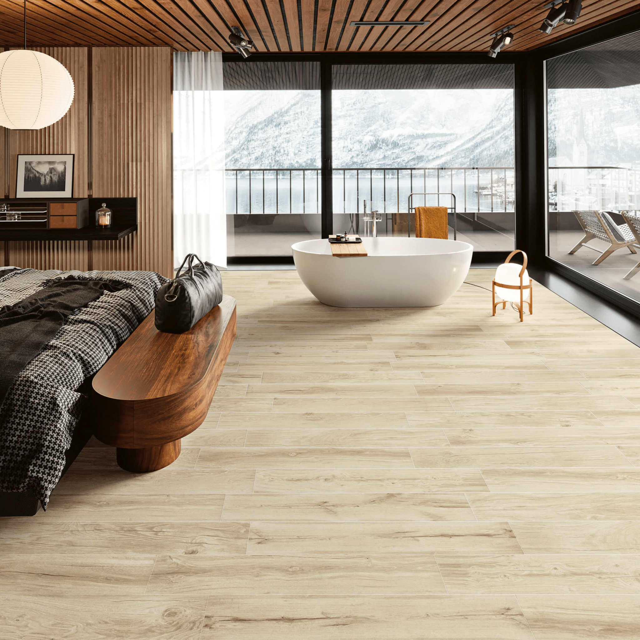 Love Ceramics Tiles Rettificato 20x100 "Native" White - Dabicasa