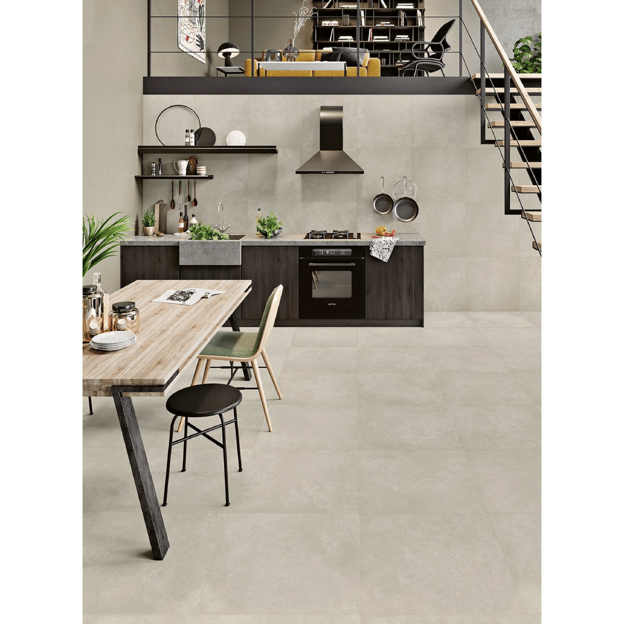 Love Ceramics Tiles Rettificato 60x60 Cm "Balance" Light Grey - Dabicasa