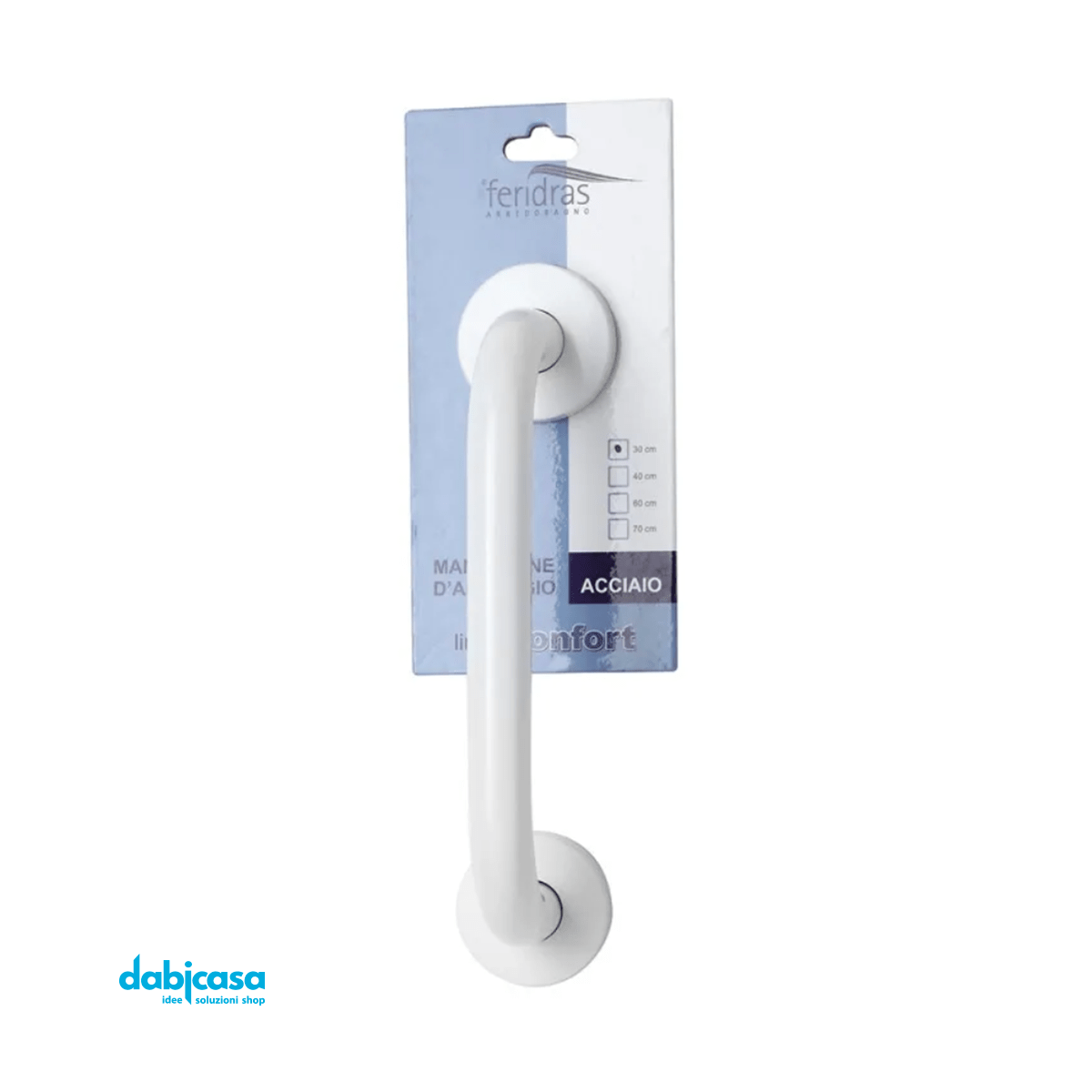 Maniglione "Linea Comfort" in ABS Colore Bianco 37 cm - Dabicasa