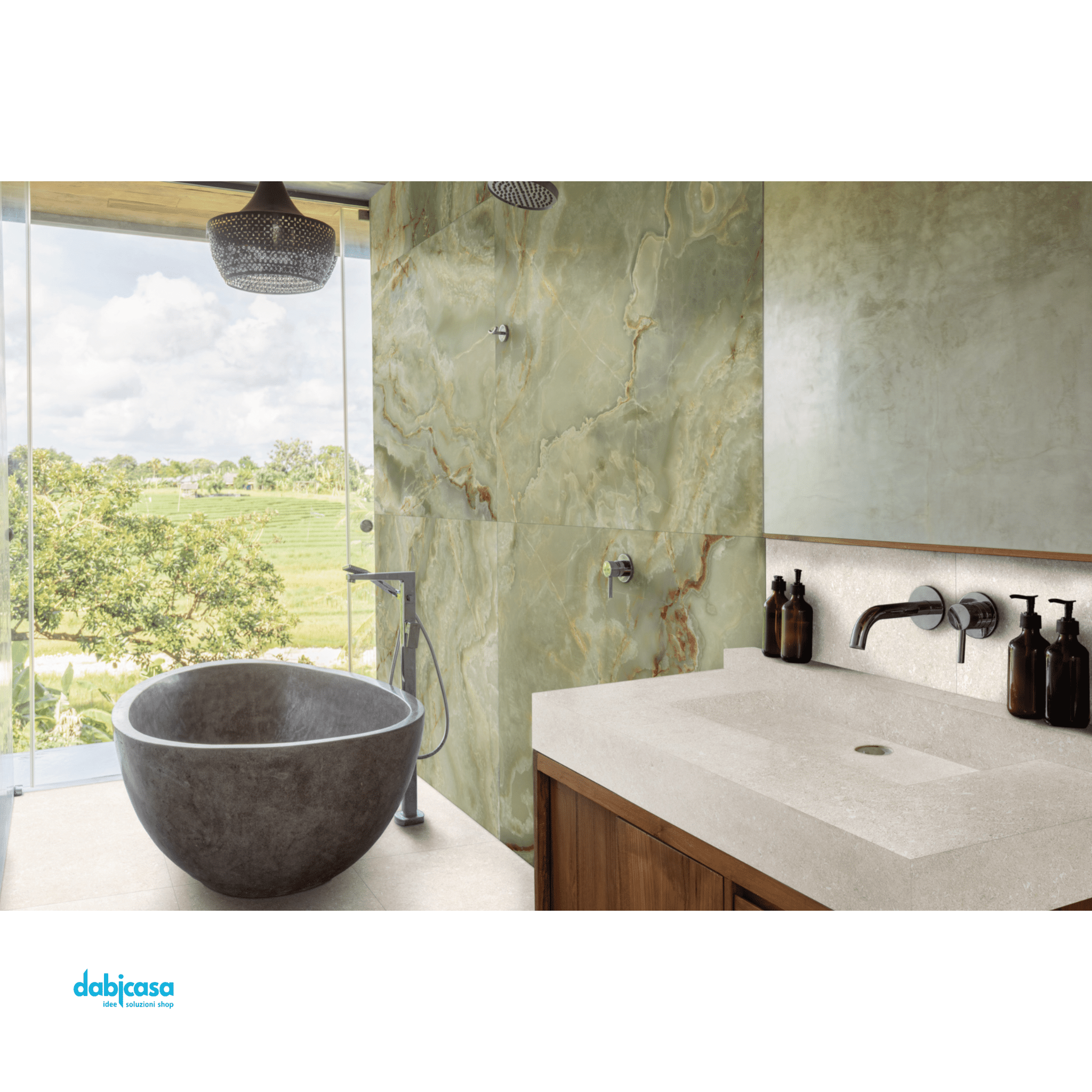 Marazzi "All Marble" Onice Giada Lux Rett. 60x120 - Dabicasa