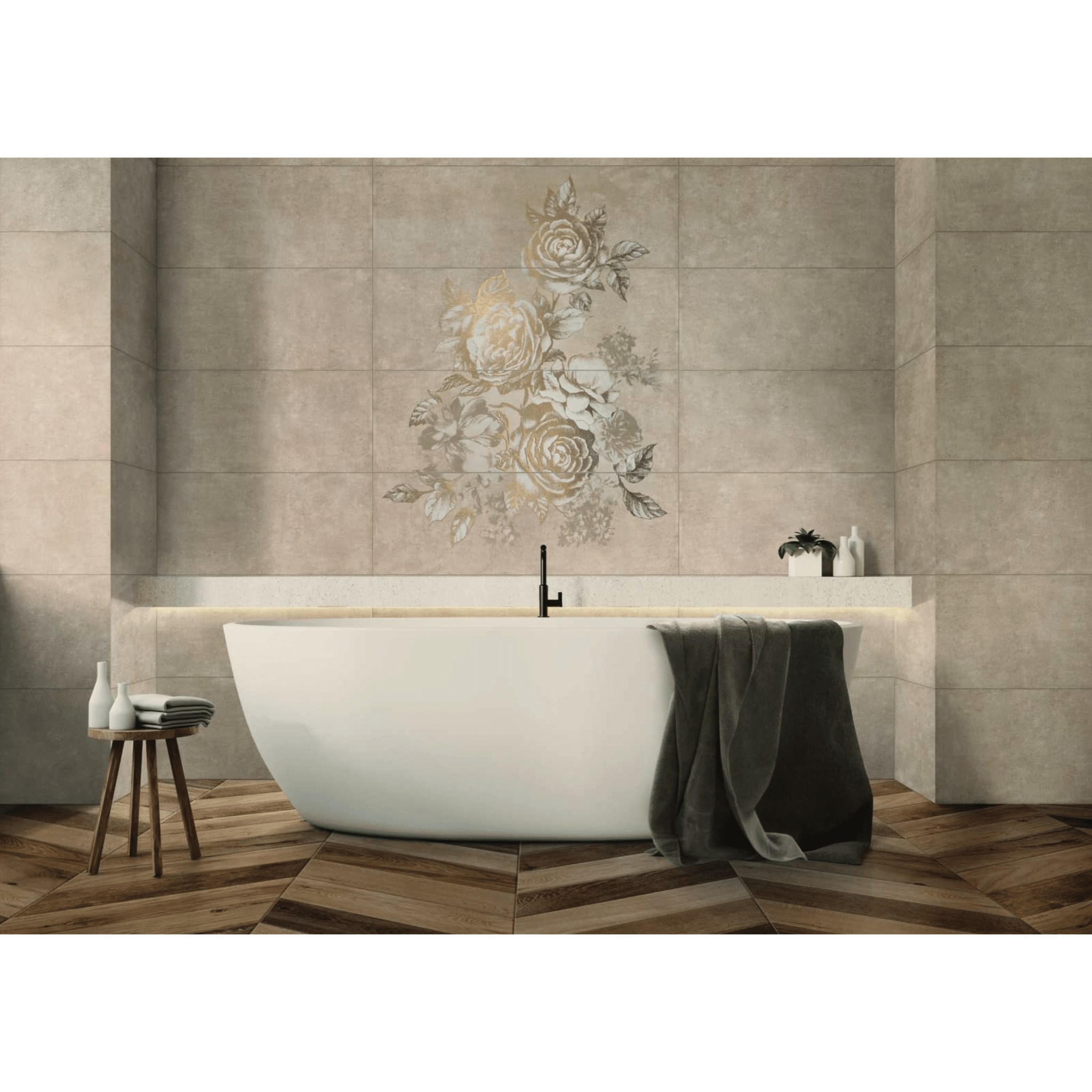 Marazzi Group Rettificato 11x54 "Treverksoul" Brown Chevron - Dabicasa