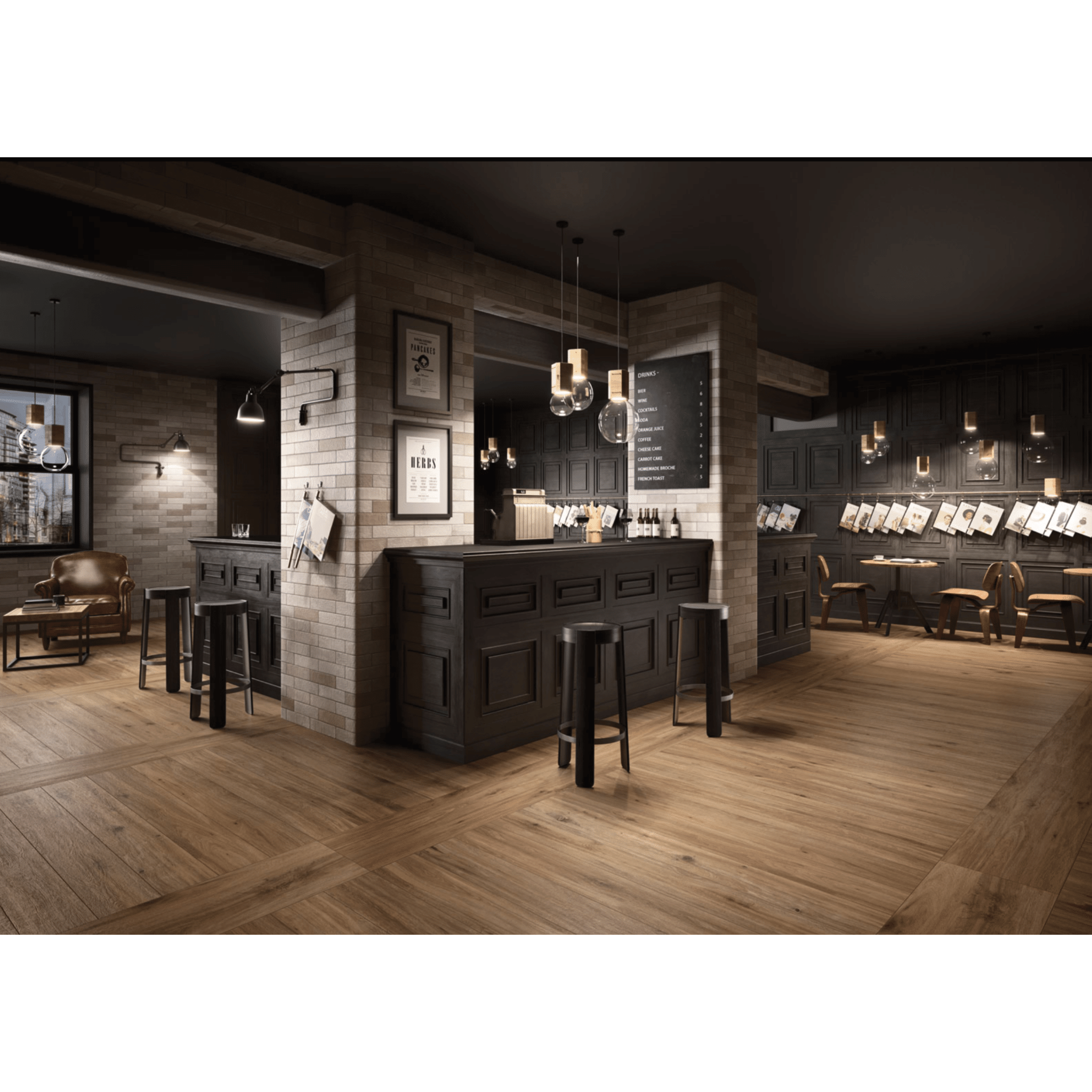 Marazzi Group Rettificato 37,5x150 "Treverktrend" Rovere Scuro - Dabicasa