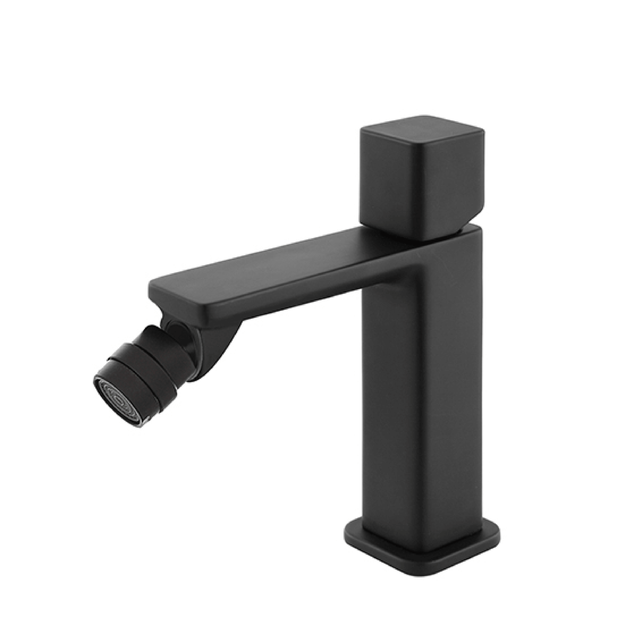 Miscelatore Bidet Completo Di Piletta Click - Clack Feridras "Lotus" Nero Opaco - Dabicasa