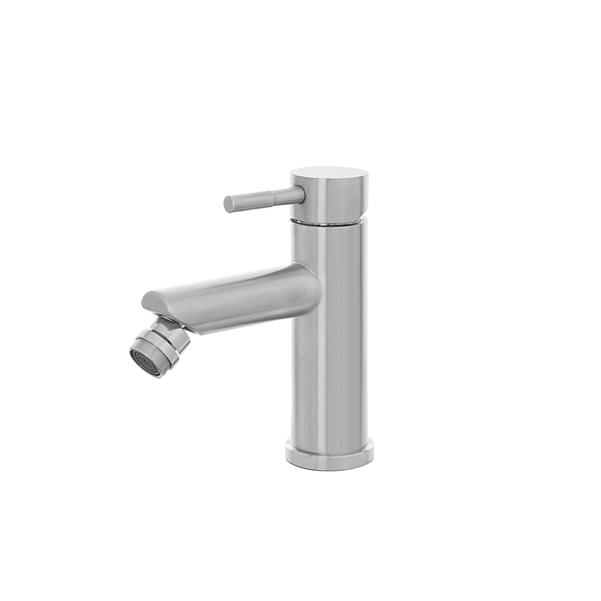 Miscelatore Bidet Completo Di Piletta Click - Clack Feridras "York" Inox Spazzolato - Dabicasa