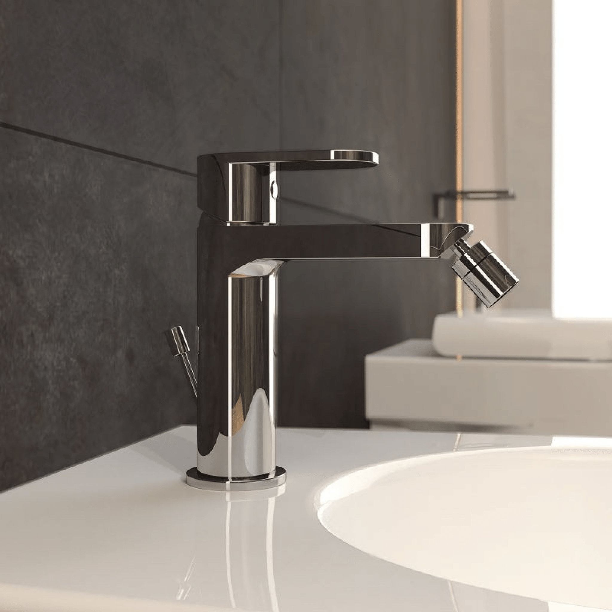 Miscelatore Bidet Con Scarico Automatico Ercos "Versillia" Cromo Lucido - Dabicasa
