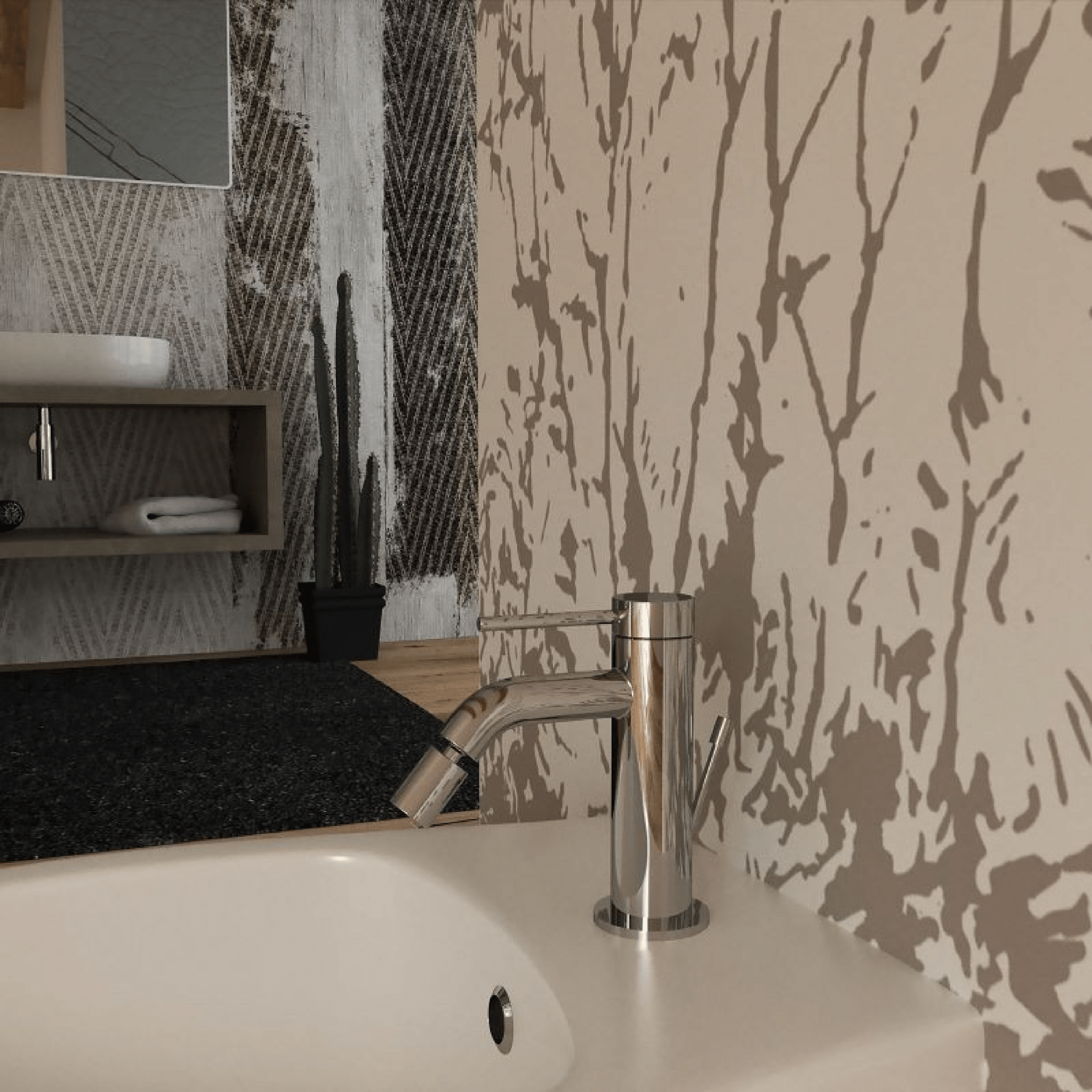Miscelatore Bidet Con Scarico Ercos "Viktor" Cromo Lucido - Dabicasa