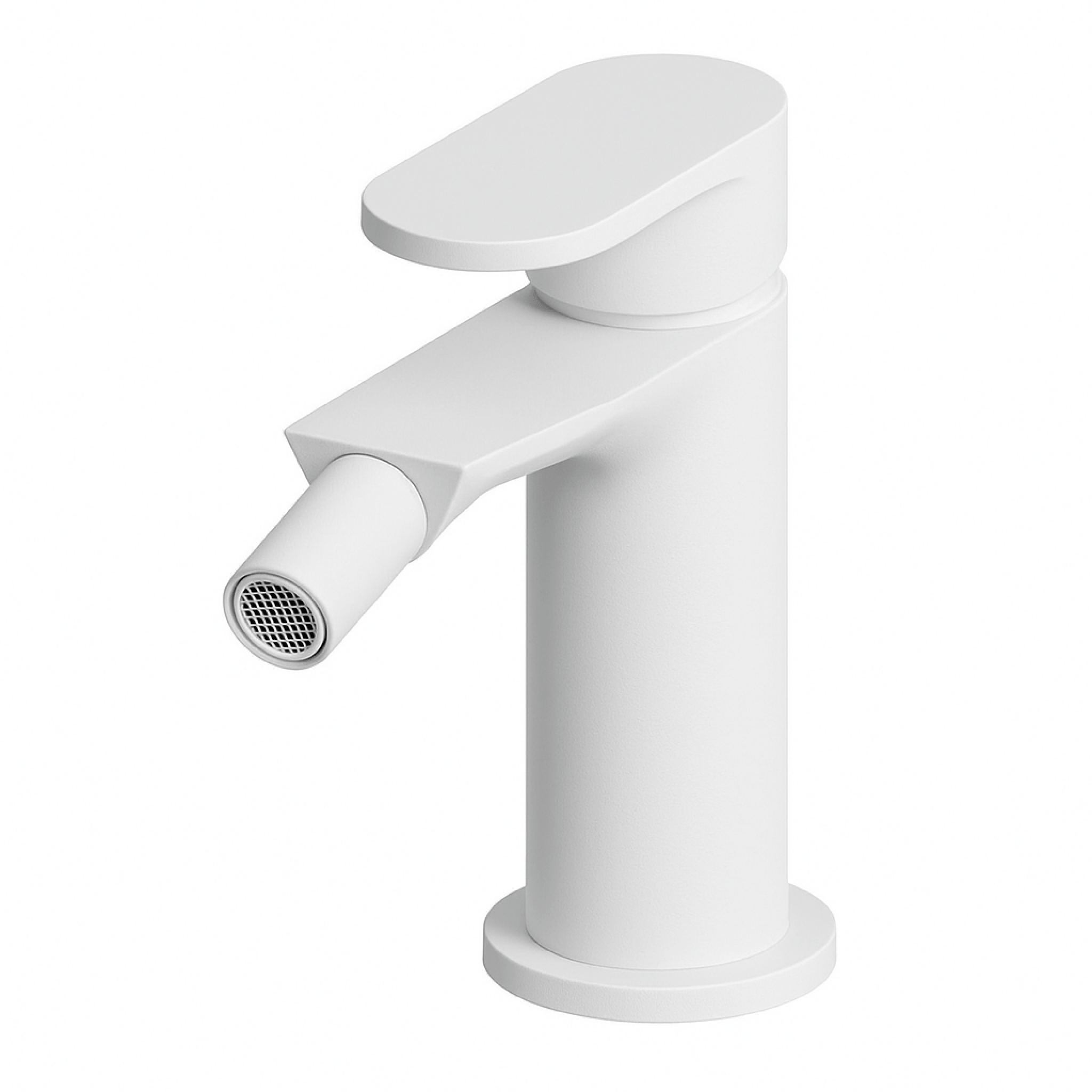 Miscelatore Bidet Monoforo Con Scarico Gattoni Rubinetteria "H20MIX 7000" Bianco Opaco - Dabicasa