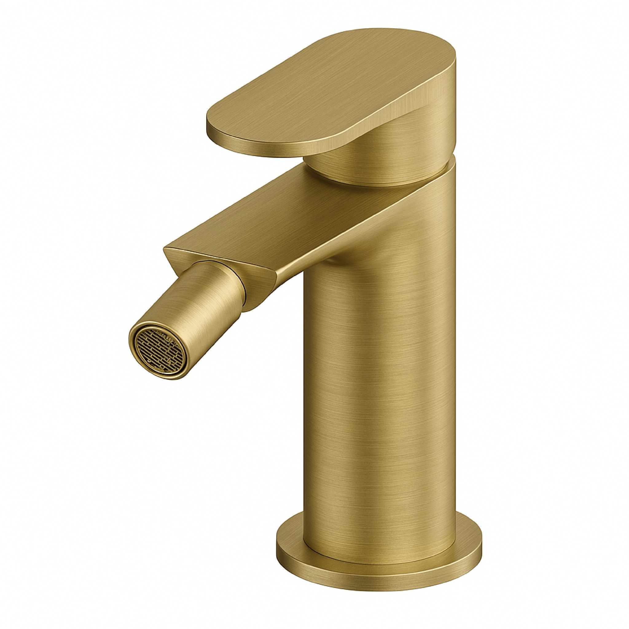 Miscelatore Bidet Monoforo Con Scarico Gattoni Rubinetteria "H20MIX 7000" Oro Satinato - Dabicasa