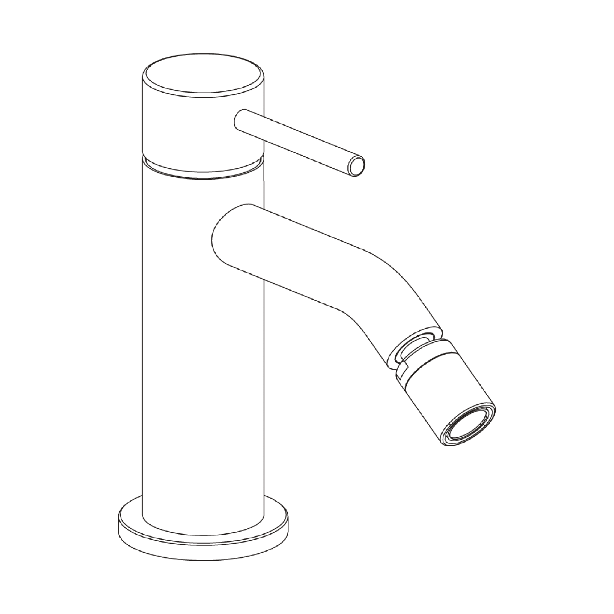Miscelatore Bidet Senza Scarico SuperInox "Marley" Inox Spazzolato - Dabicasa