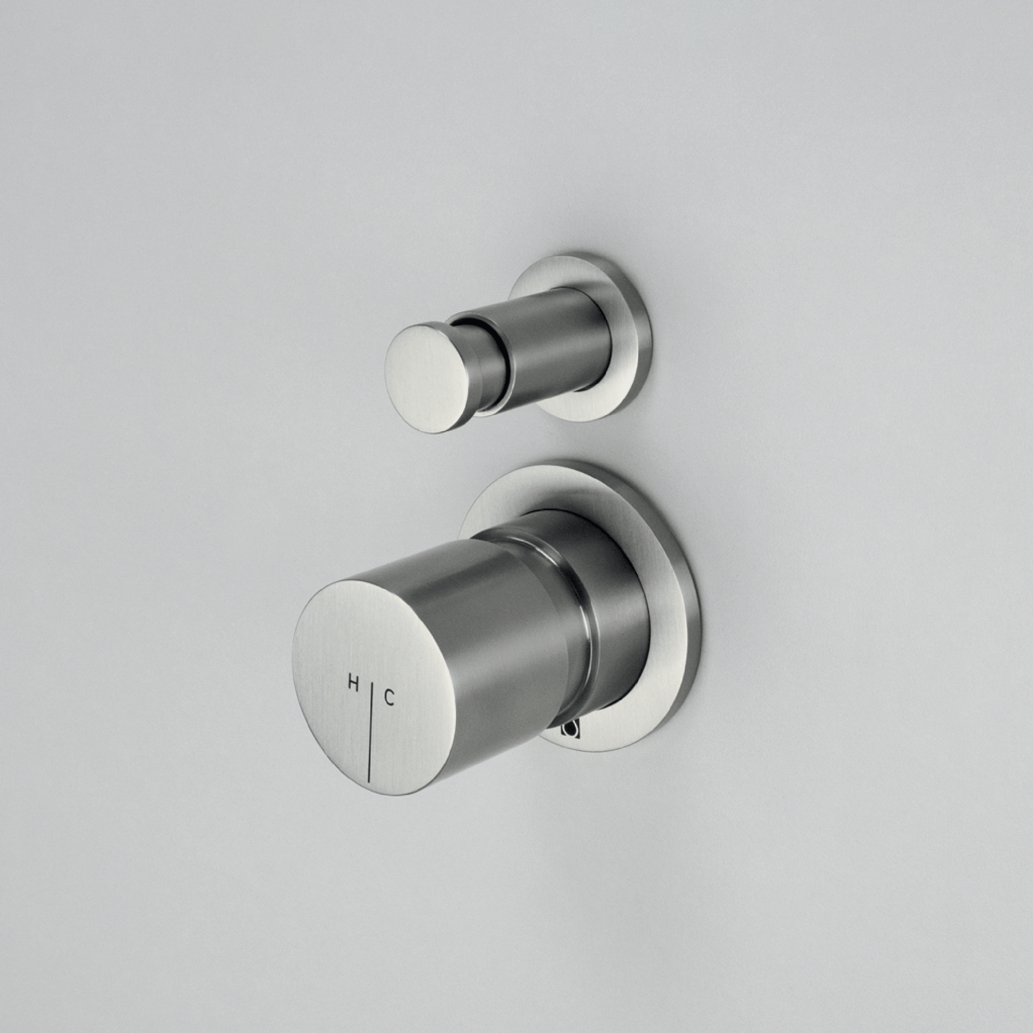 Miscelatore Doccia Ad Incasso a 2 Vie SuperInox "Axis" Inox Spazzolato - Dabicasa