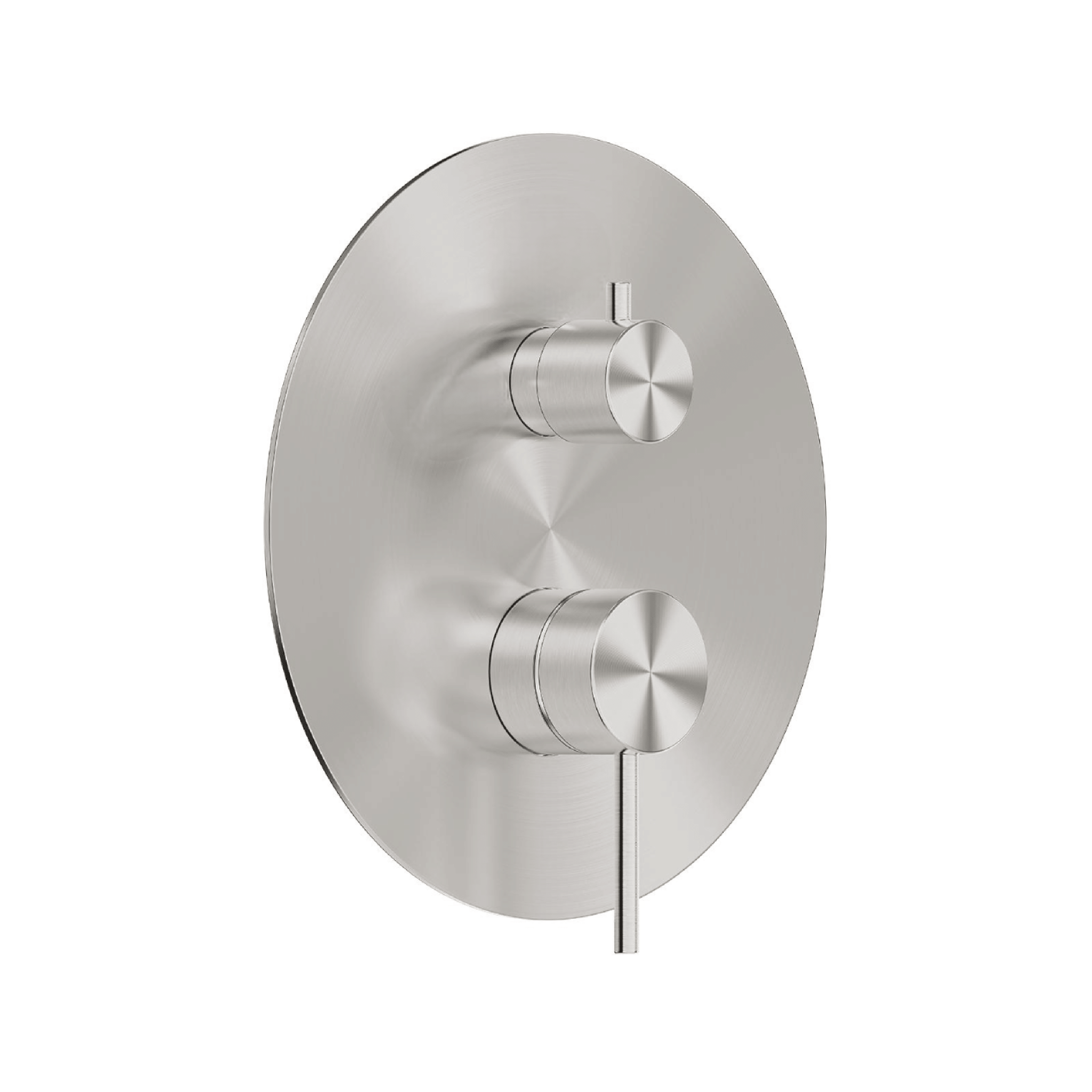 Miscelatore Doccia Ad Incasso Con Deviatore a 2 Vie "Steel" Inox Spazzolato - Dabicasa