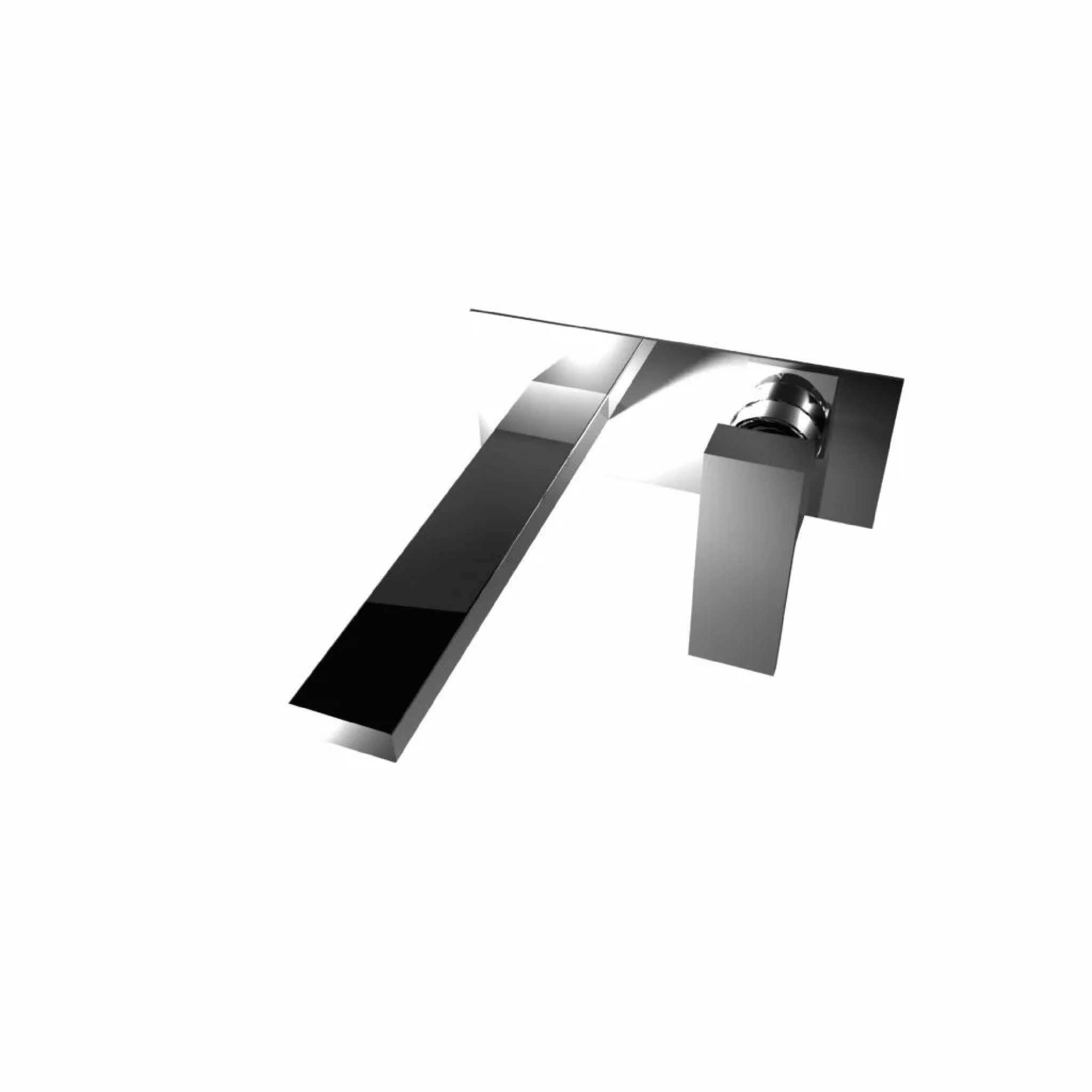 Miscelatore Lavabo a Parete Con Bocca Di Erogazione 22 Cm Mario Bongio "Line" Cromo Lucido - Dabicasa