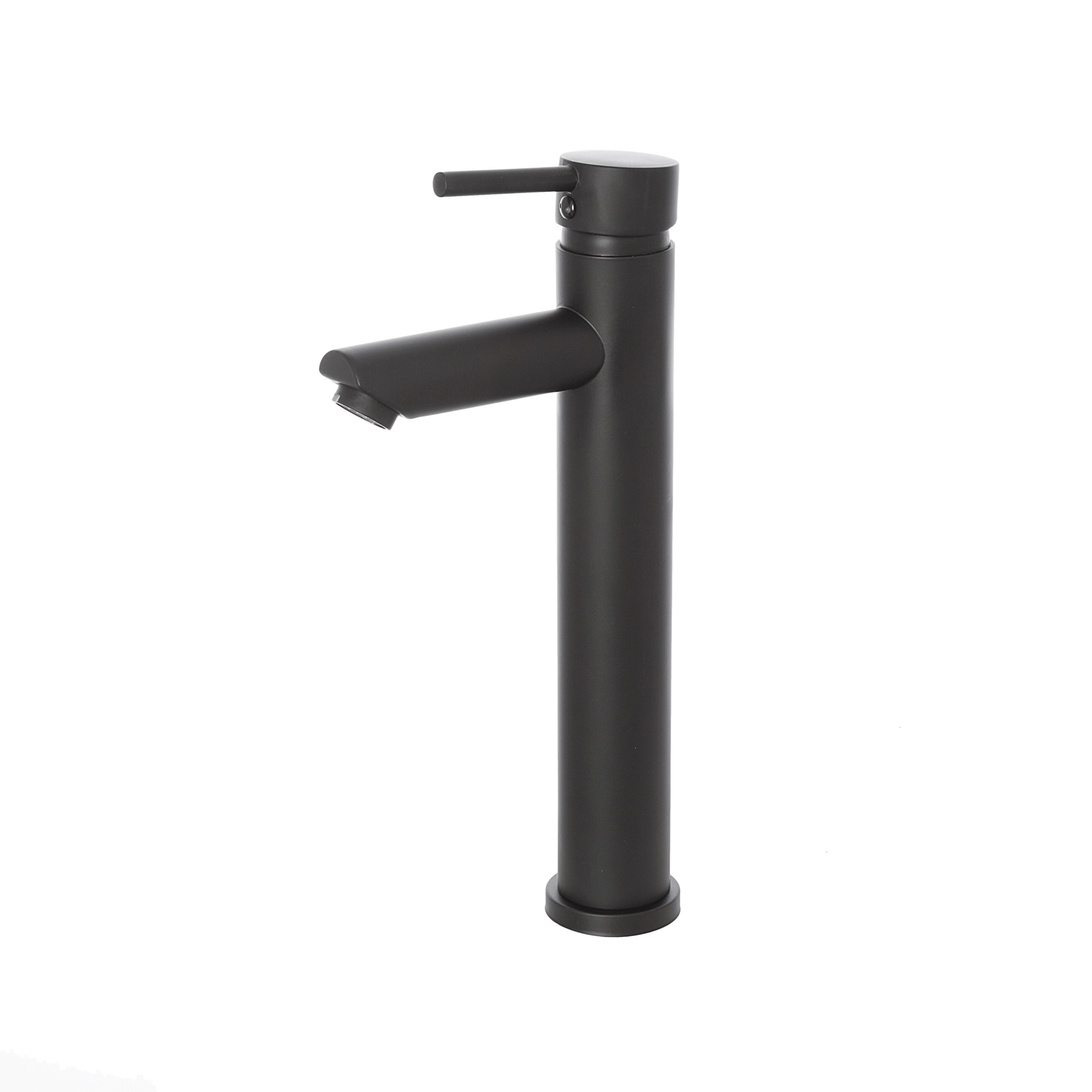 Miscelatore Lavabo Alto Completo Di Piletta Click - Clack Feridras "York" Nero Opaco - Dabicasa