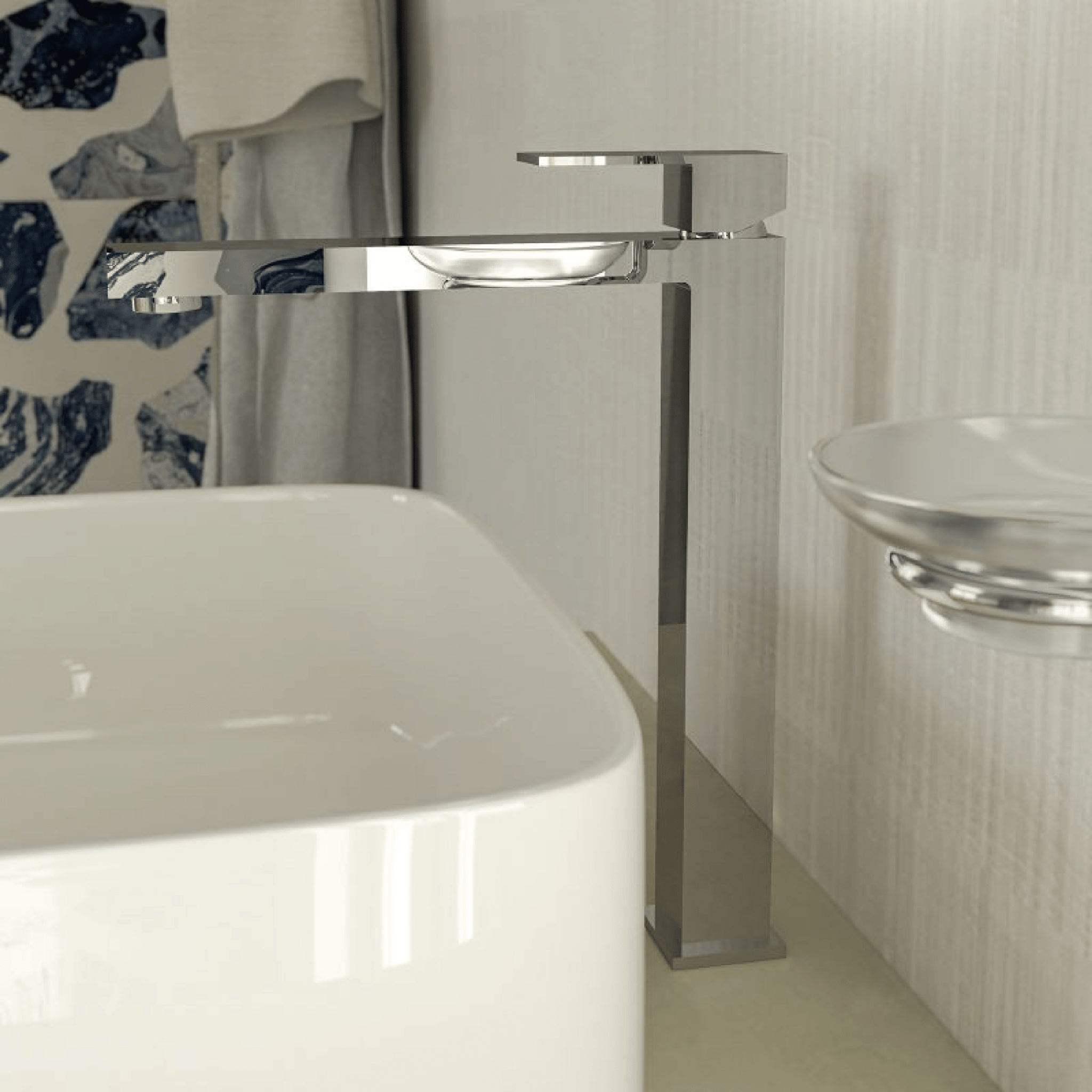 Miscelatore Lavabo Alto Senza Scarico Ercos "Italia R" Cromo Lucido - Dabicasa