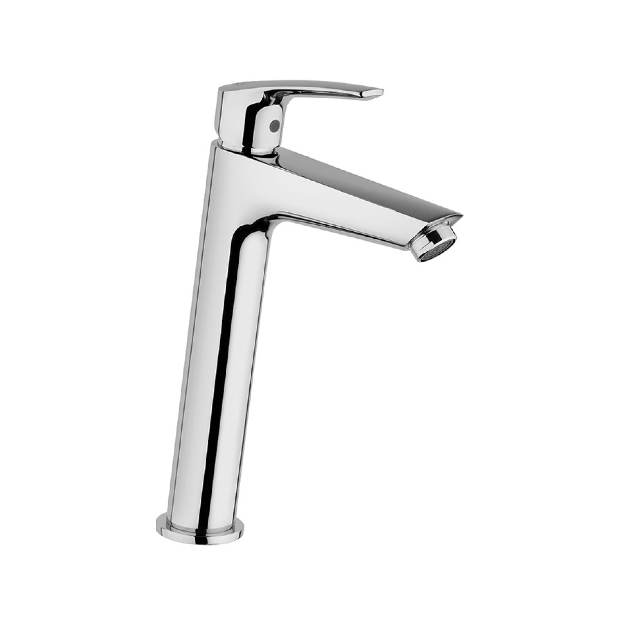 Miscelatore Lavabo Alto Senza Scarico Jacuzzi Rubinetteria "Lucente" Cromo Lucido - Dabicasa
