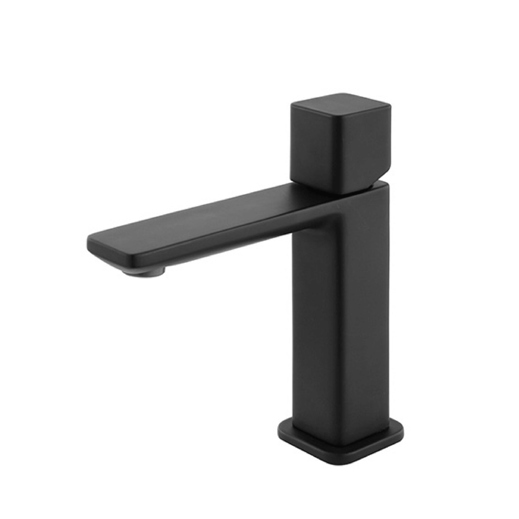 Miscelatore Lavabo Completo Di Piletta Click - Clack Feridras "Lotus" Nero Opaco - Dabicasa