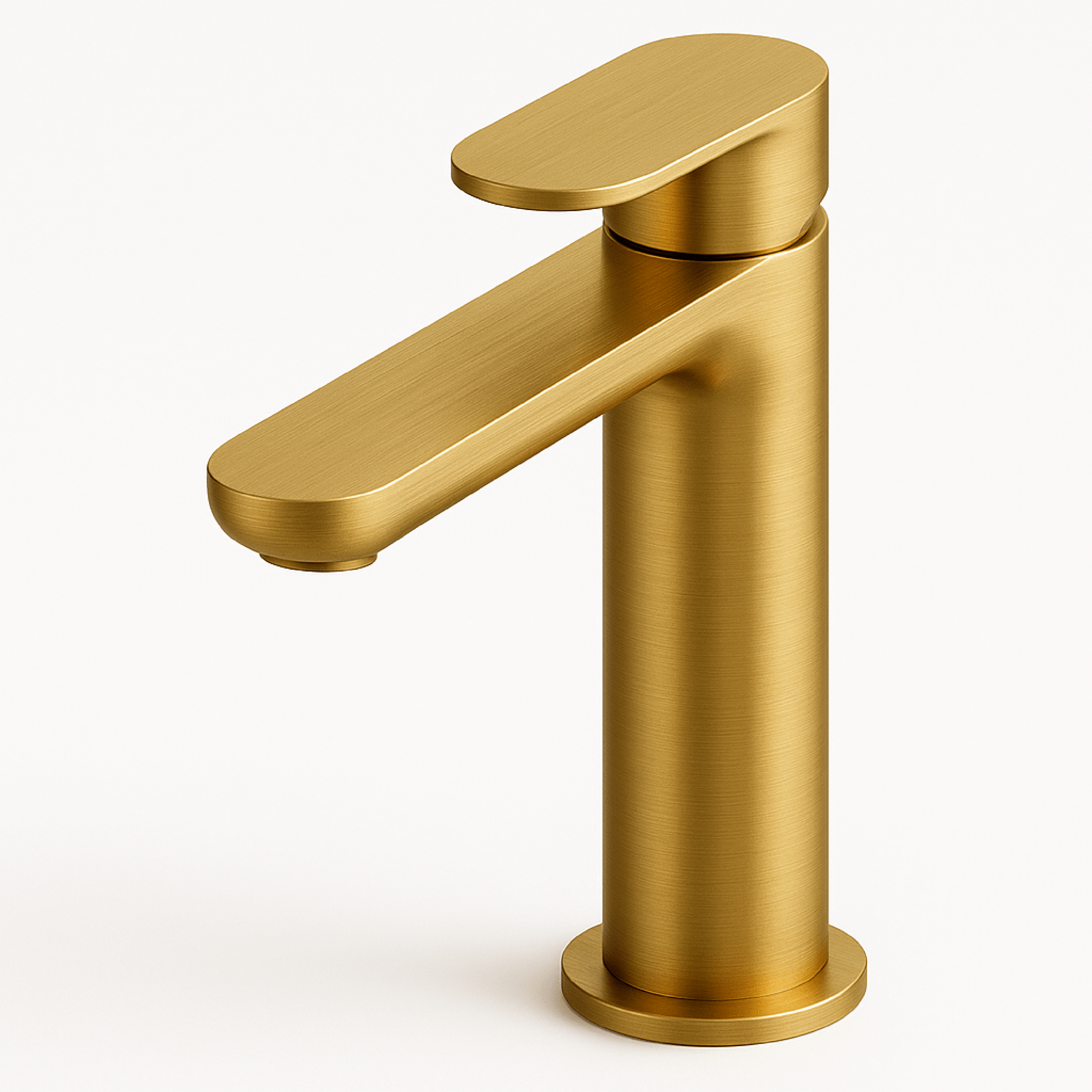 Miscelatore Lavabo Con Scarico Gattoni Rubinetteria "H20MIX 7000" Oro Satinato - Dabicasa