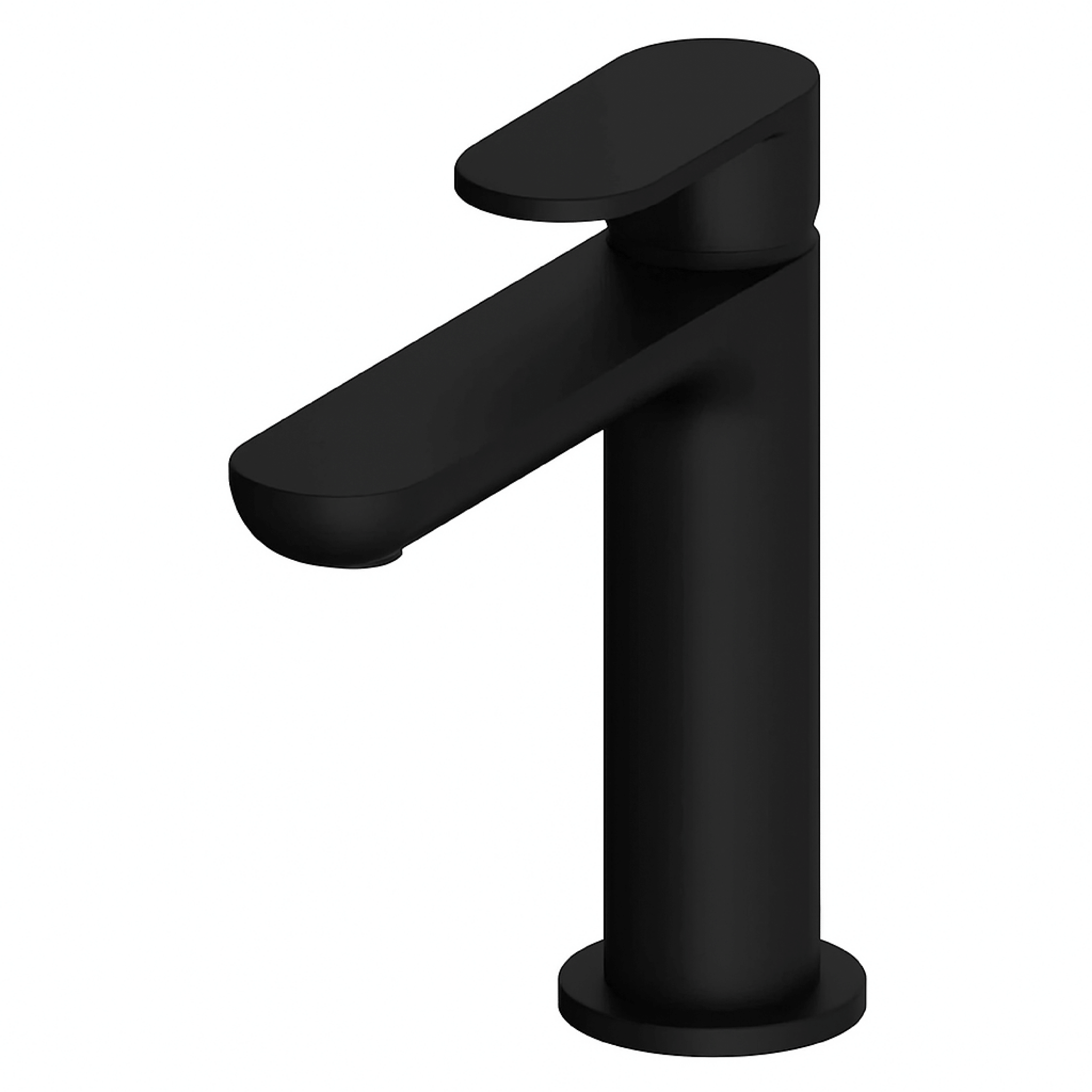 Miscelatore Lavabo Monoforo Con Scarico Gattoni Rubinetteria "H20MIX 7000" Nero Opaco - Dabicasa