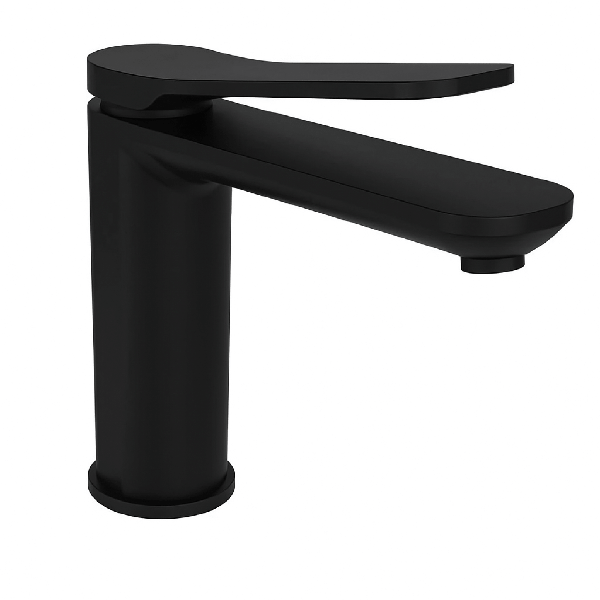 Miscelatore Lavabo Monoforo Con Scarico Mario Bongio "Gio 2" Nero Opaco - Dabicasa