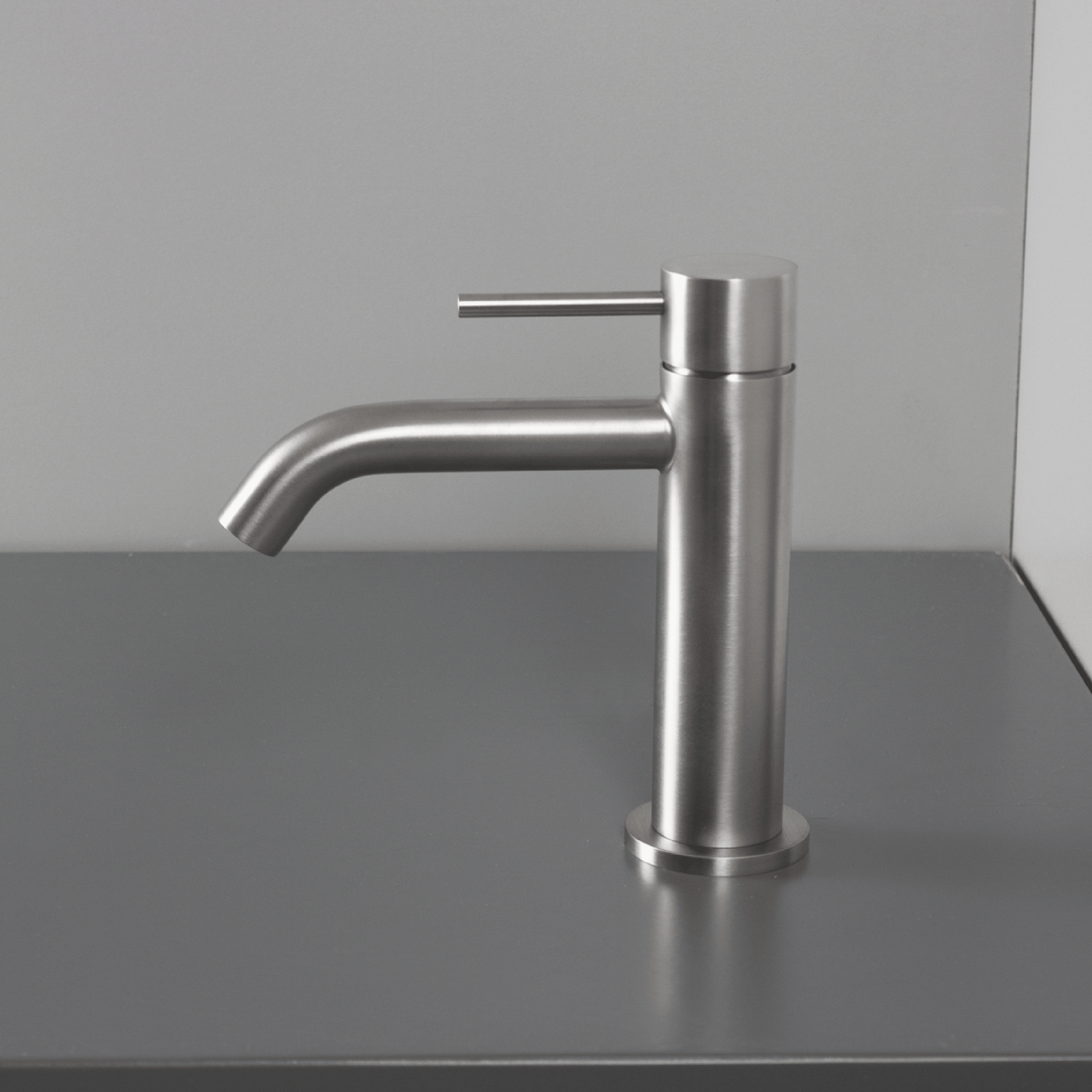 Miscelatore Lavabo Senza Scarico SuperInox "Marley" Inox Spazzolato - Dabicasa