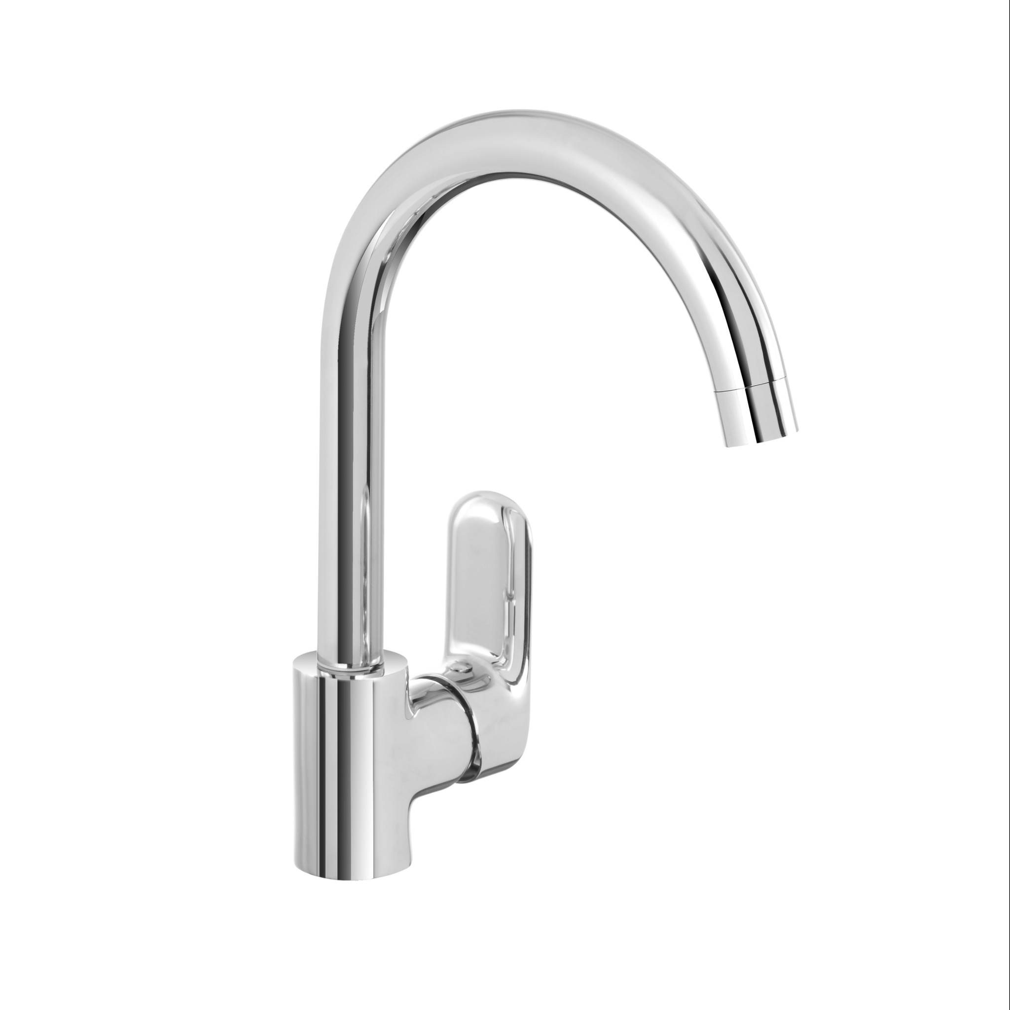 Miscelatore Lavello Monoforo Con Canna Alta Feridras "Kitchen" Cromo Lucido - Dabicasa