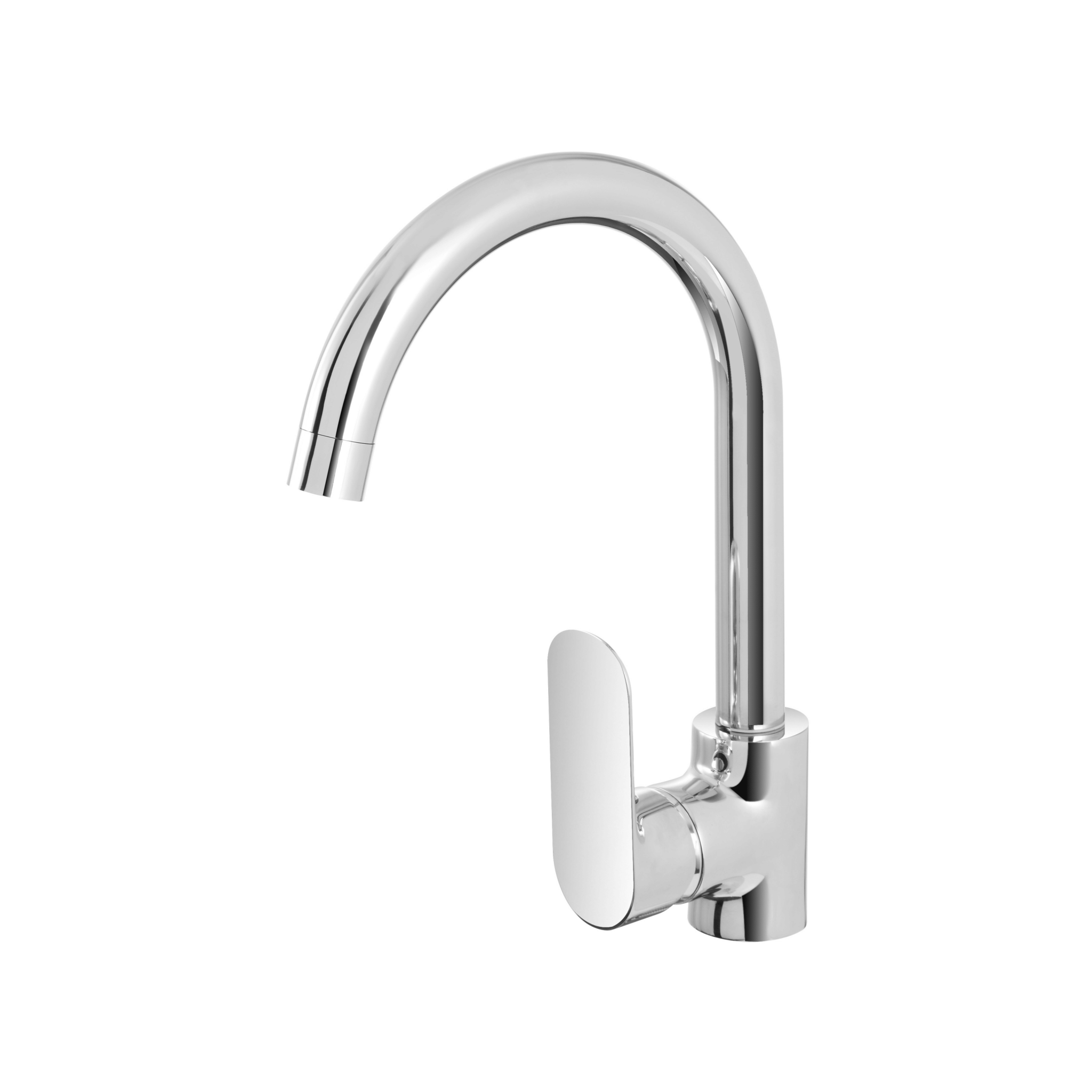 Miscelatore Lavello Monoforo Con Canna Alta Feridras "Kitchen" Cromo Lucido - Dabicasa
