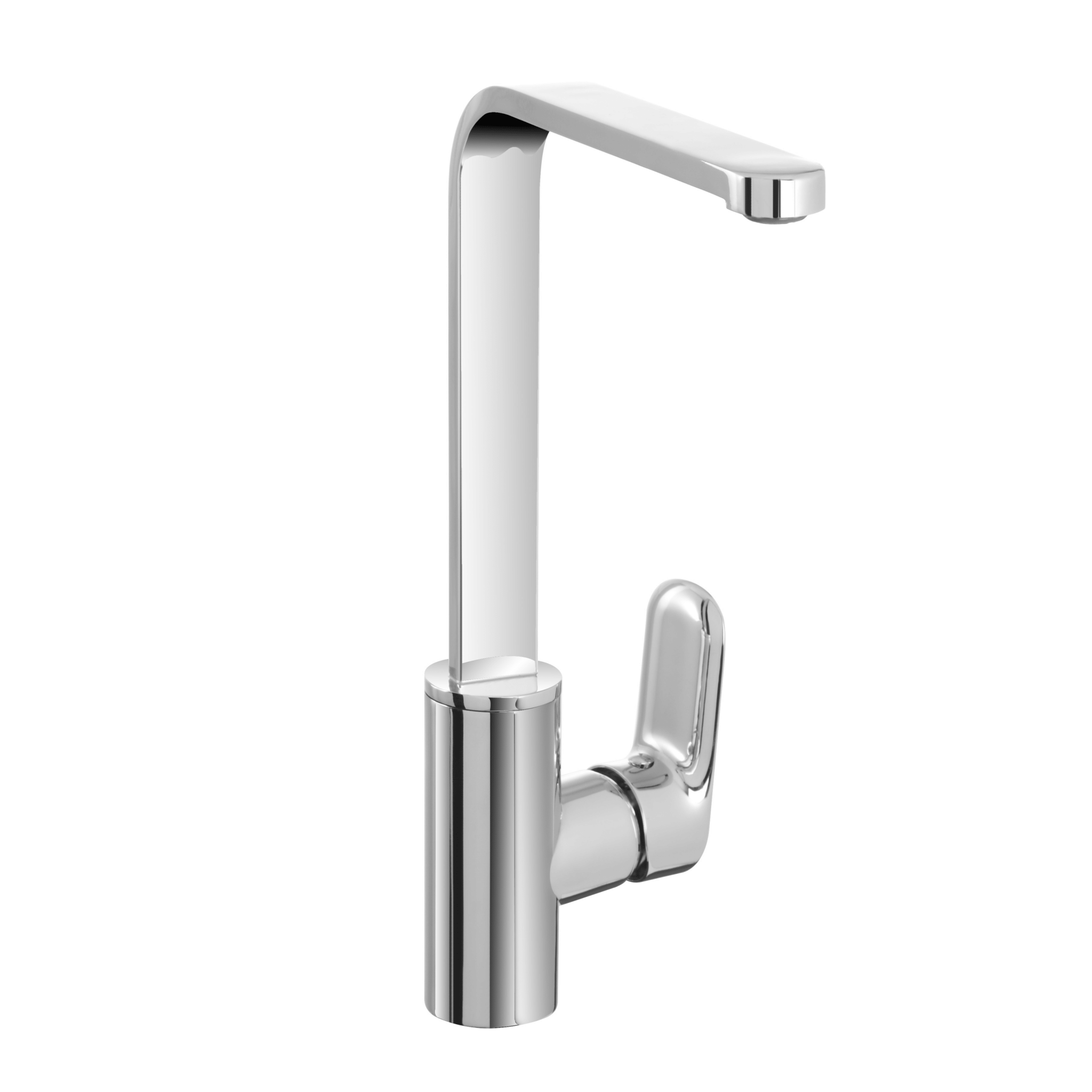 Miscelatore Lavello Monoforo Con Canna Alta Feridras "Kitchen" Cromo Lucido - Dabicasa