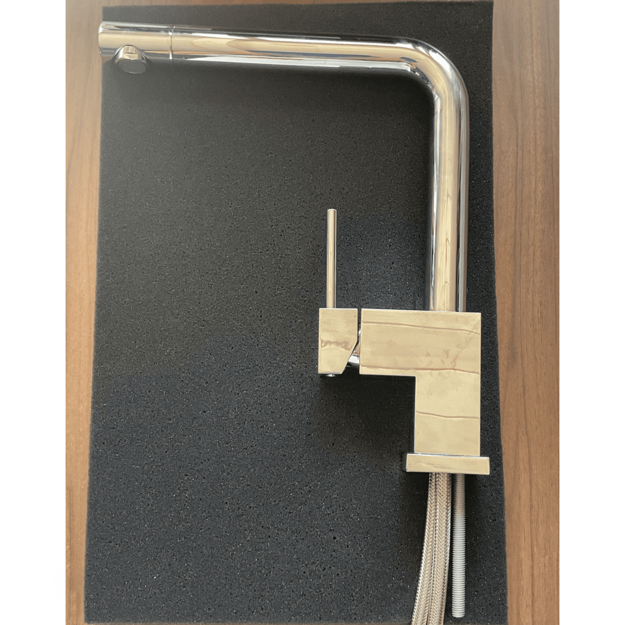 Miscelatore Lavello Monoforo Con Canna Girevole NewForm "Forma" Cromo Lucido - Dabicasa