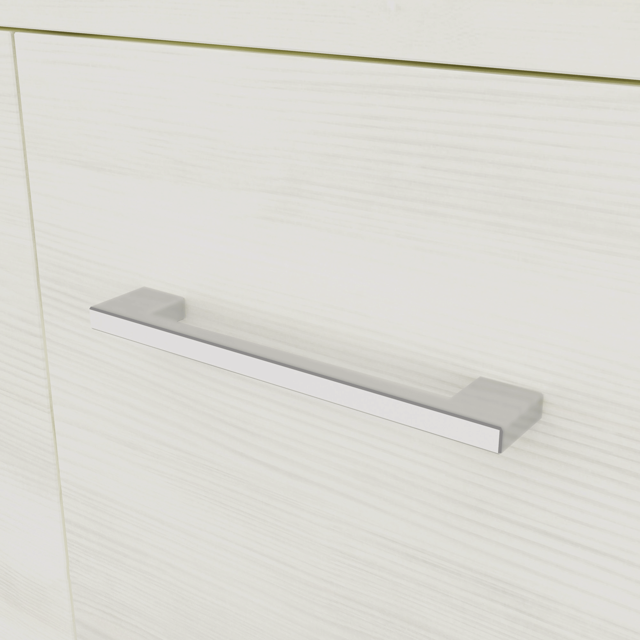 Mobile Bagno a Terra 105 Cm Due Ante Due Cassetti Specchio Con Pensile e Illuminazione Led Savini Due "Rubino" Rovere Bianco - Dabicasa