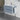 Mobile Bagno Sospeso 80 Cm Due Cassetti Specchio Con Illuminazione Led Savini Due "Oikos" Blu Pastello Opaco - Dabicasa