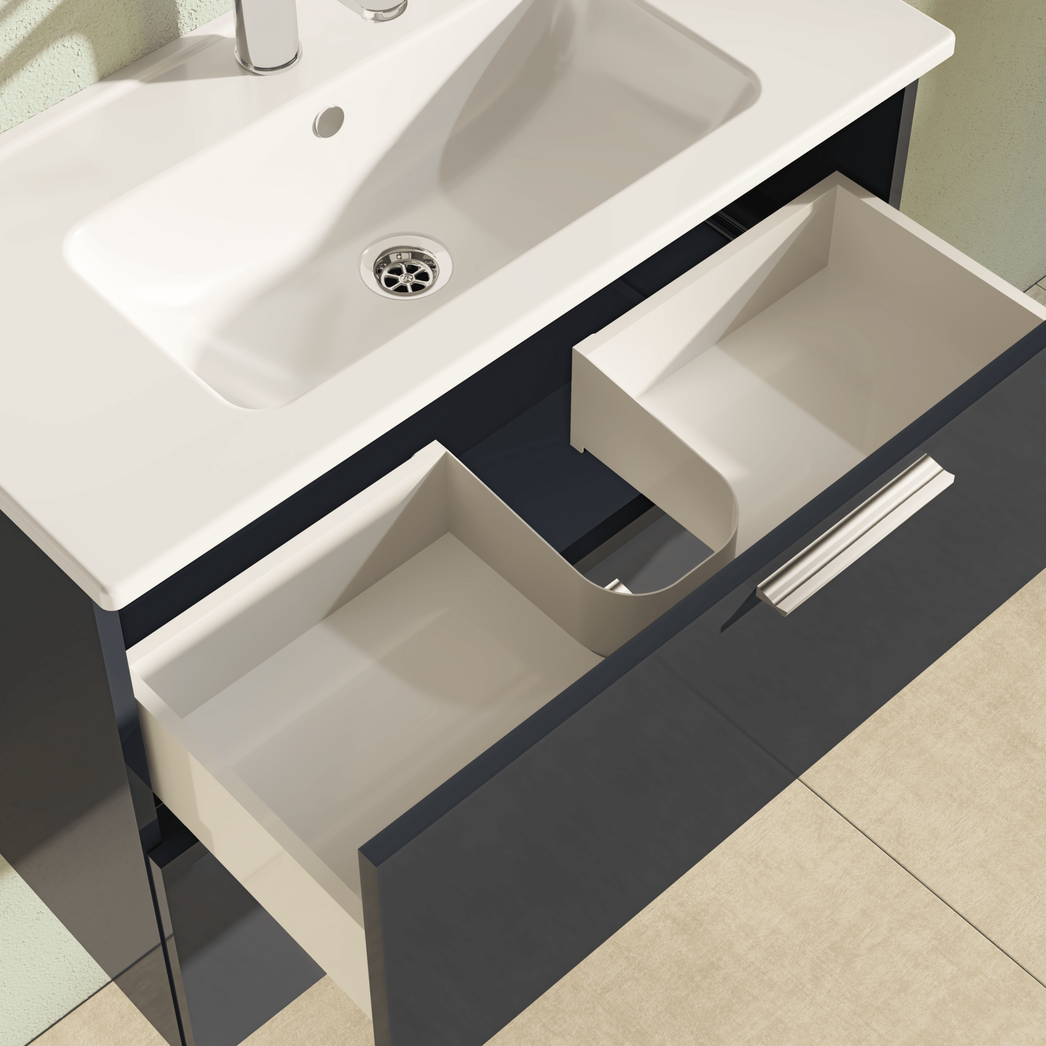 Set di mobili da bagno con lavabo Riva cachemire 80cm | Leroy Merlin Set di mobili da bagno con lavabo Riva cachemire 80cm | Leroy Merlin
