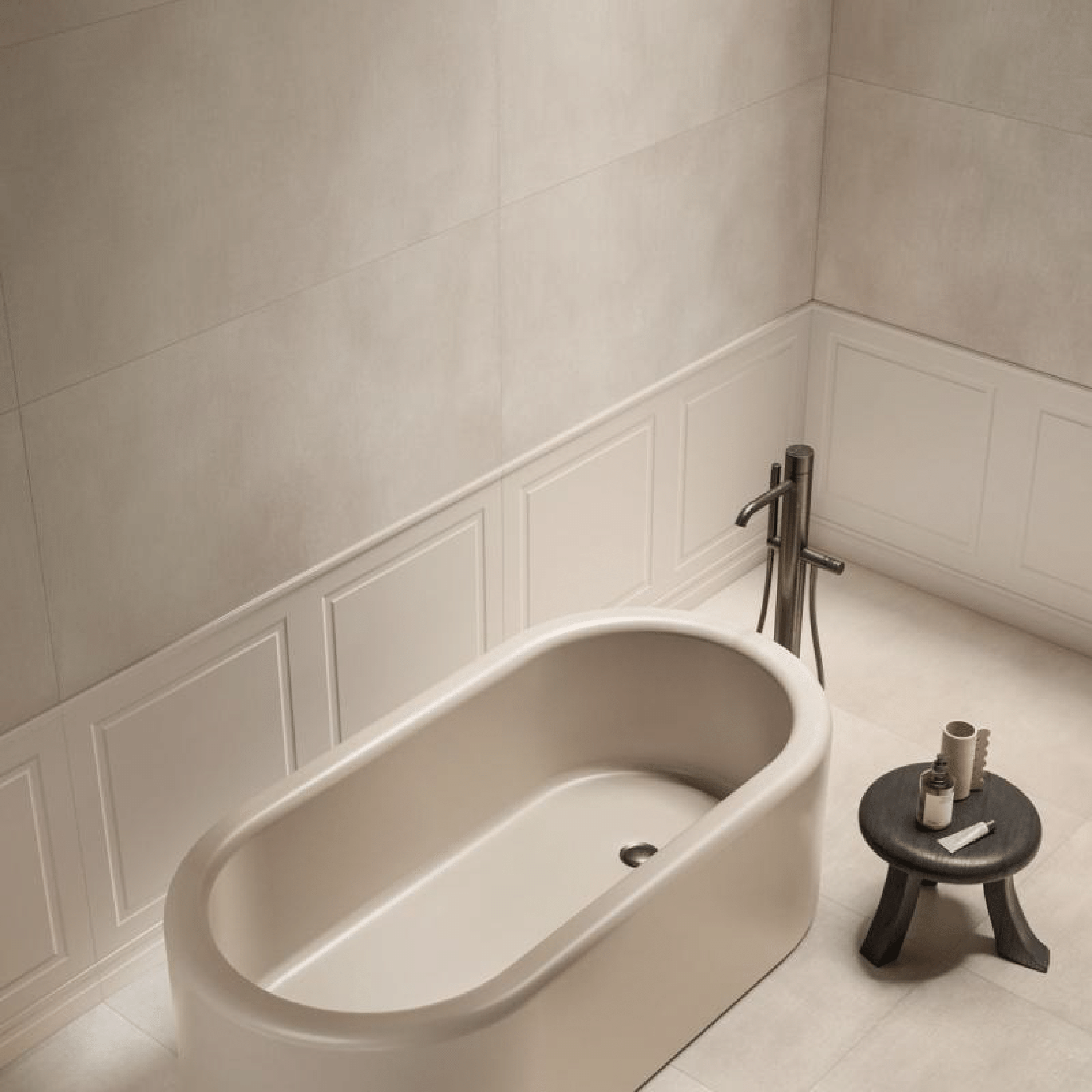 Abk Group Industrie Ceramiche Rettificato 60x120 Cm "Poetry Stone Net" Sand