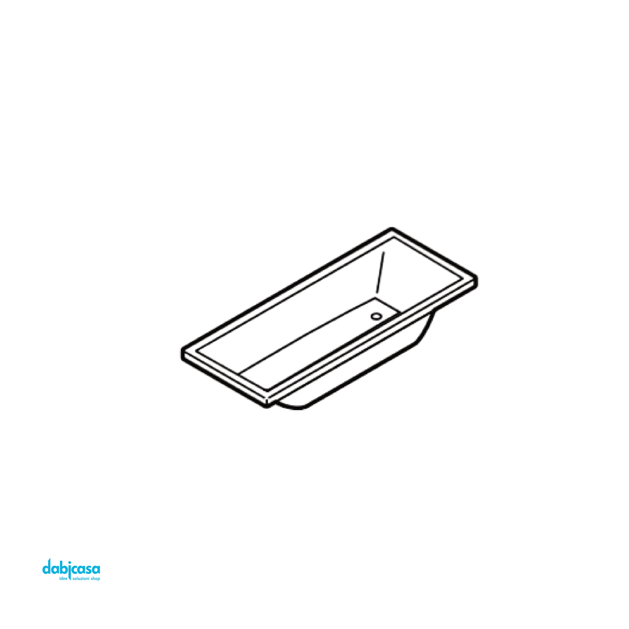 Novellini "Calos 2" Vasca Da Incasso Da 70x170 Finitura Bianco Lucido - Dabicasa