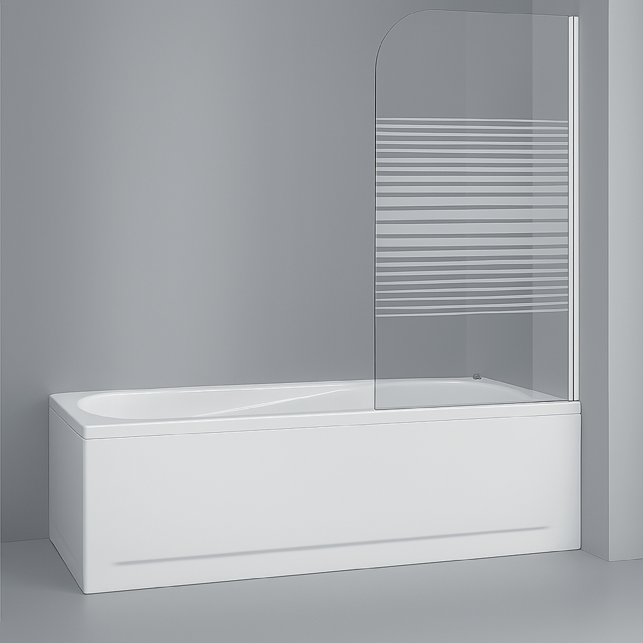 Parete Sopravasca Girevole Versione Dx 85 Cm Giava Bianco/Vetro Laguna - Dabicasa