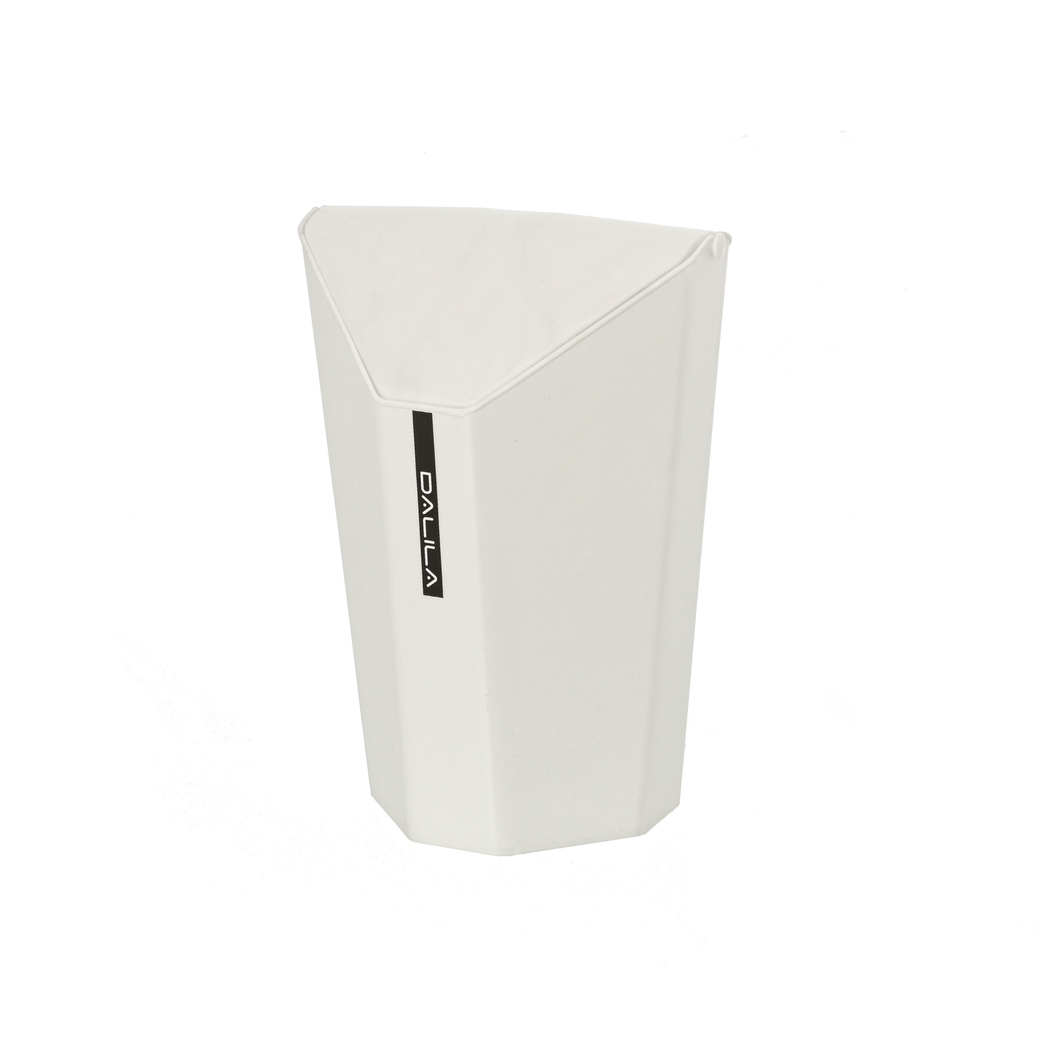 Pattumiera Bagno Con Coperchio Basculante 6,5 Lt Feridras "Dalila" Bianco - Dabicasa