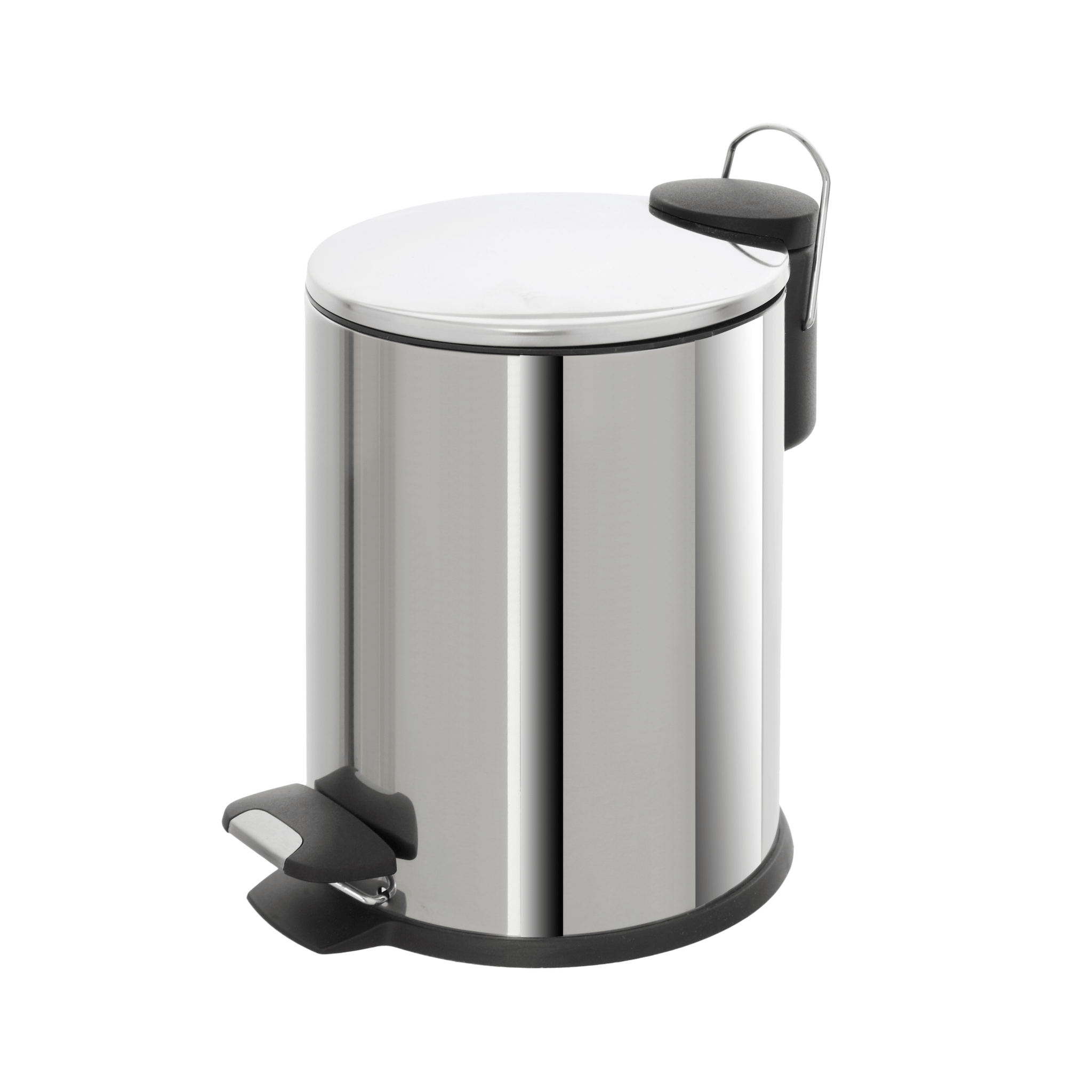 Pattumiera Bagno Con Pedale 3L Feridras "Cover Slim" Cromo Lucido - Dabicasa