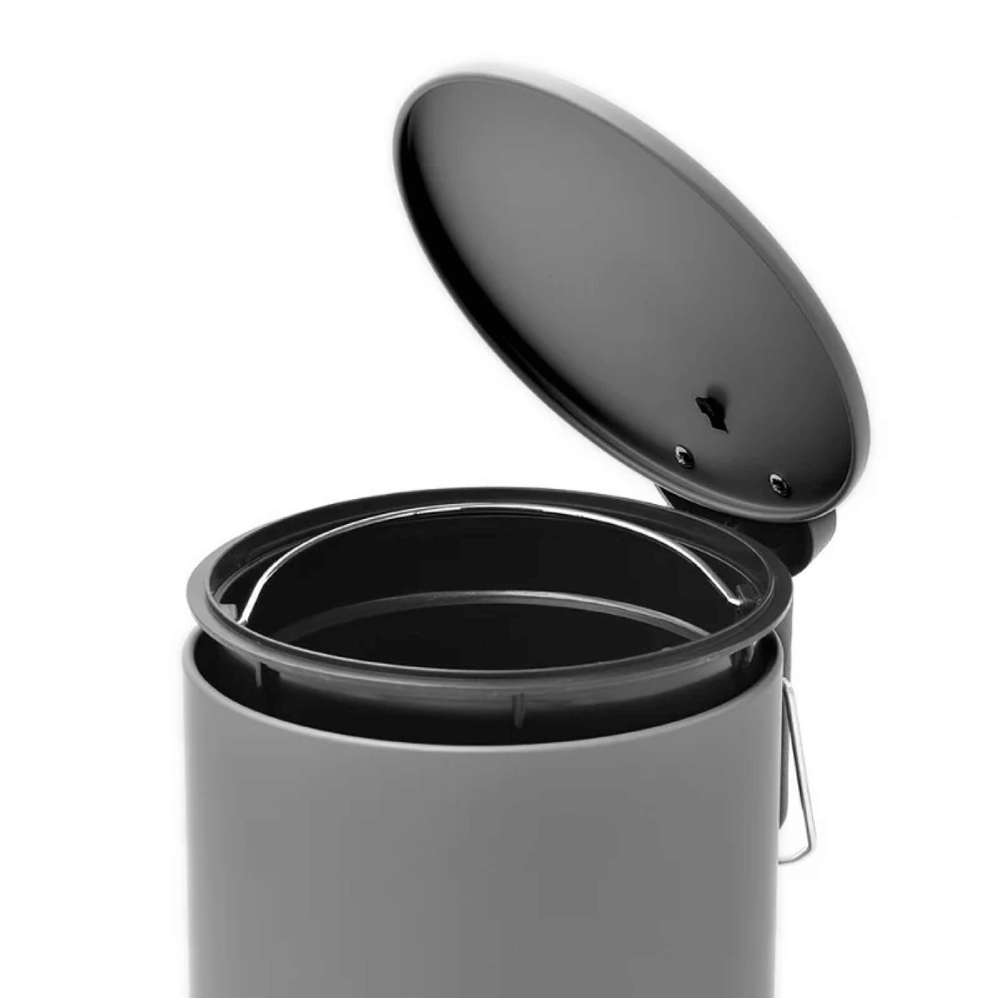 Pattumiera Bagno Con Pedale 3L Feridras "Cover Slim" Grigio - Dabicasa