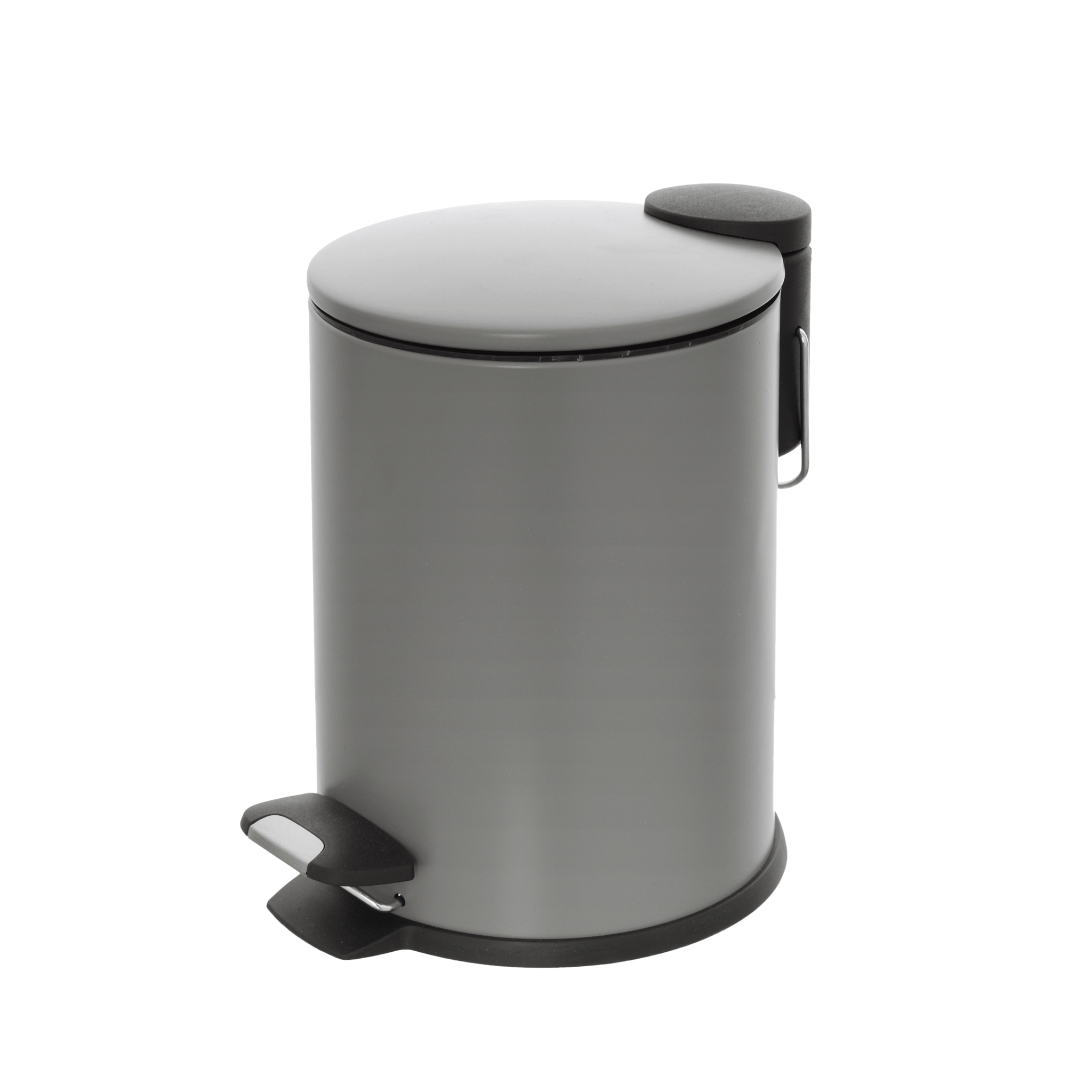 Pattumiera Bagno Con Pedale 3L Feridras "Cover Slim" Grigio - Dabicasa