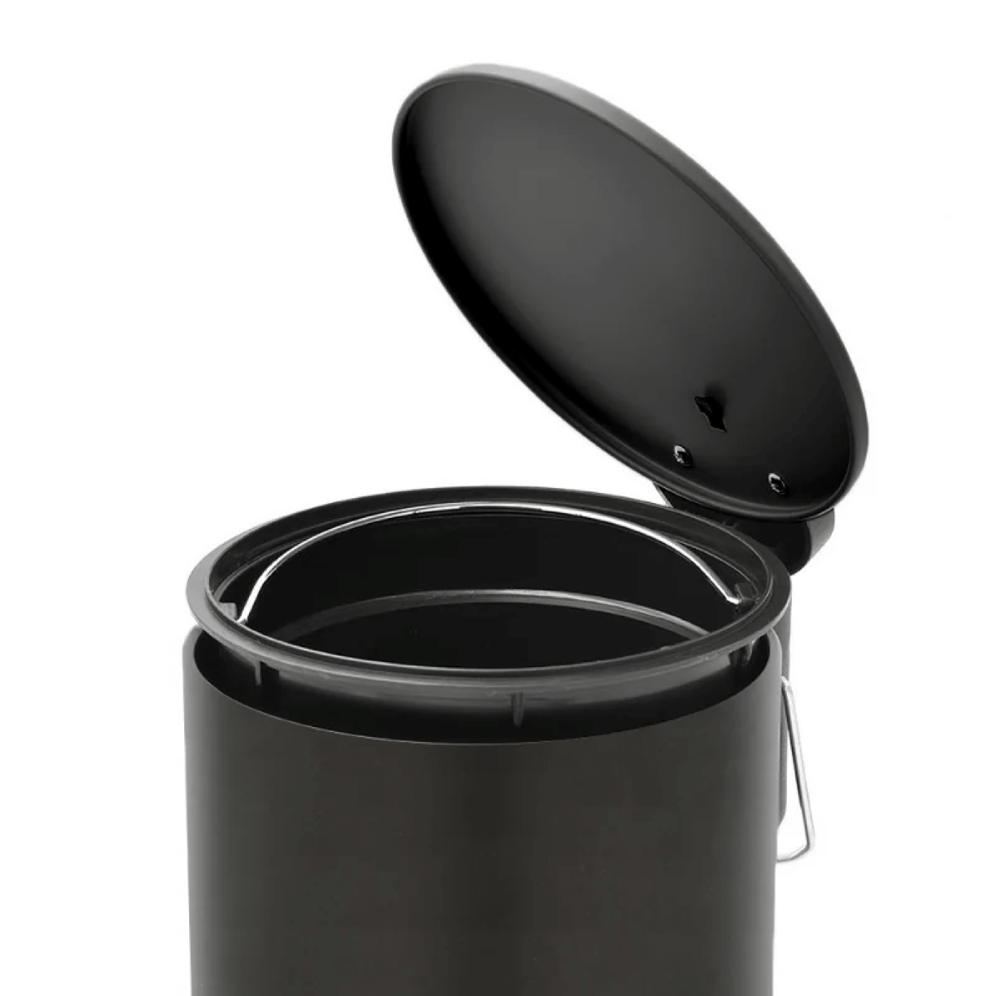 Pattumiera Bagno Con Pedale 3L Feridras "Cover Slim" Nero - Dabicasa