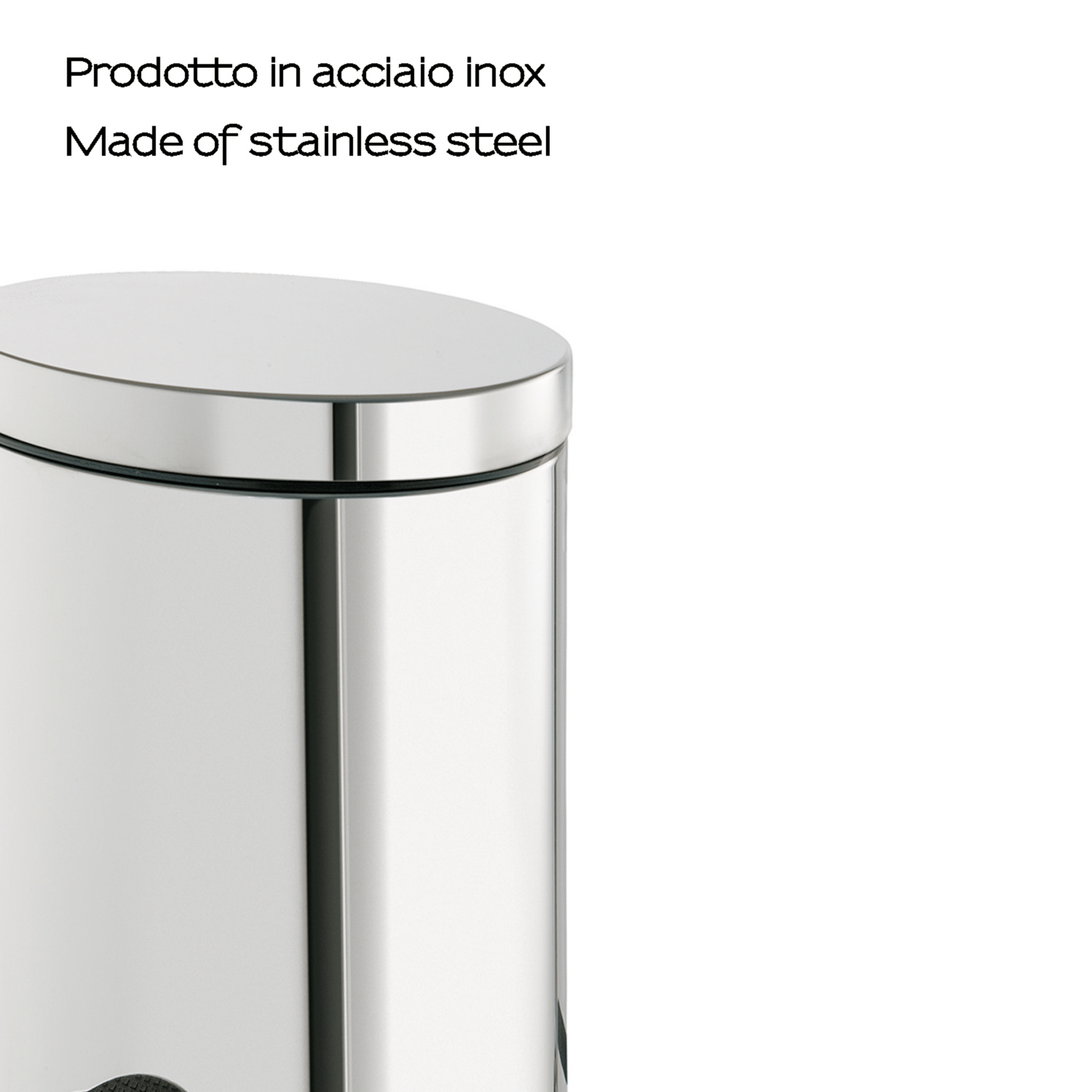 Pattumiera Bagno Con Pedale 5 Lt Gedy "Argenta" Cromo Lucido - Dabicasa