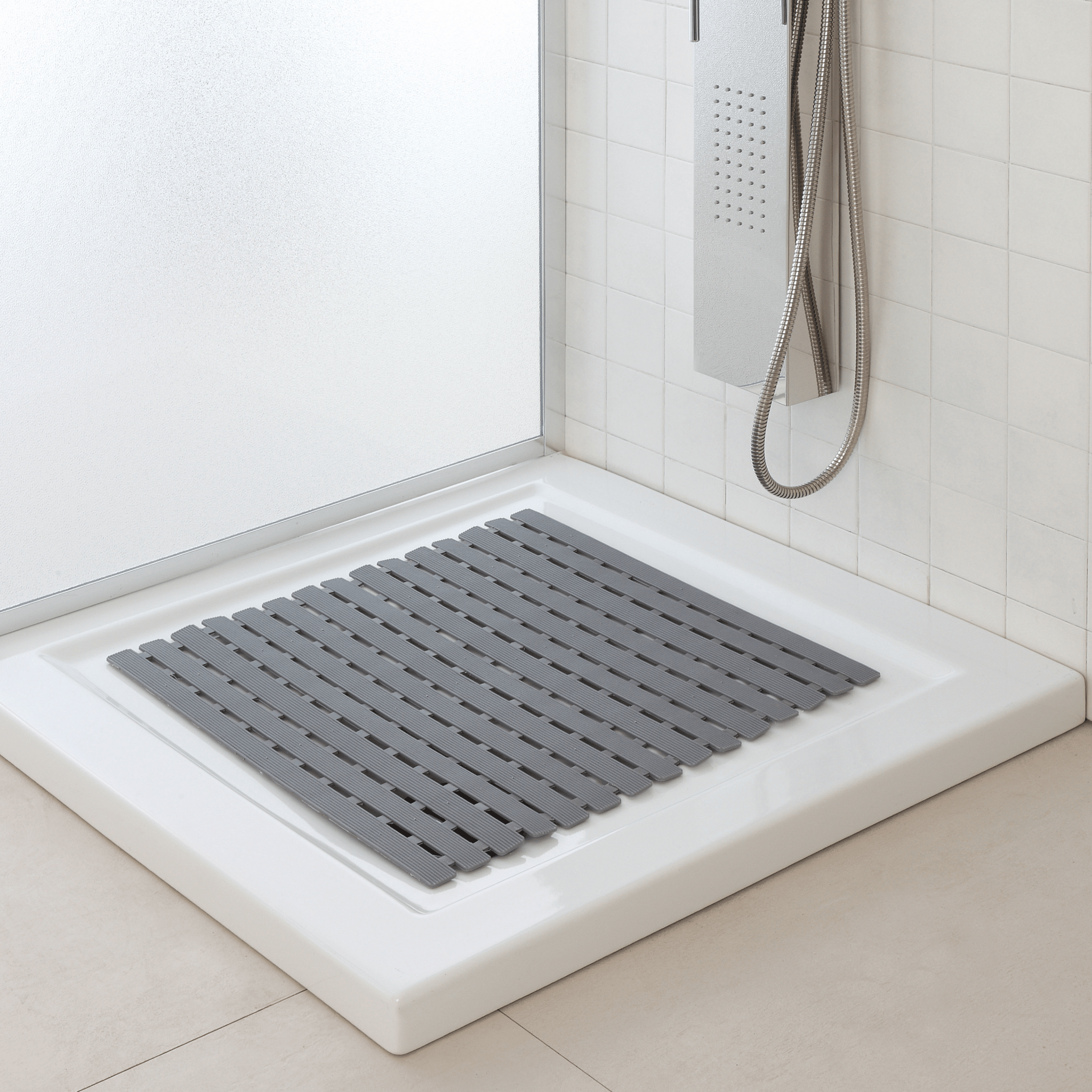 Pedana Doccia Antiscivolo 54x54 Feridras "Nouvelle" Grigio - Dabicasa