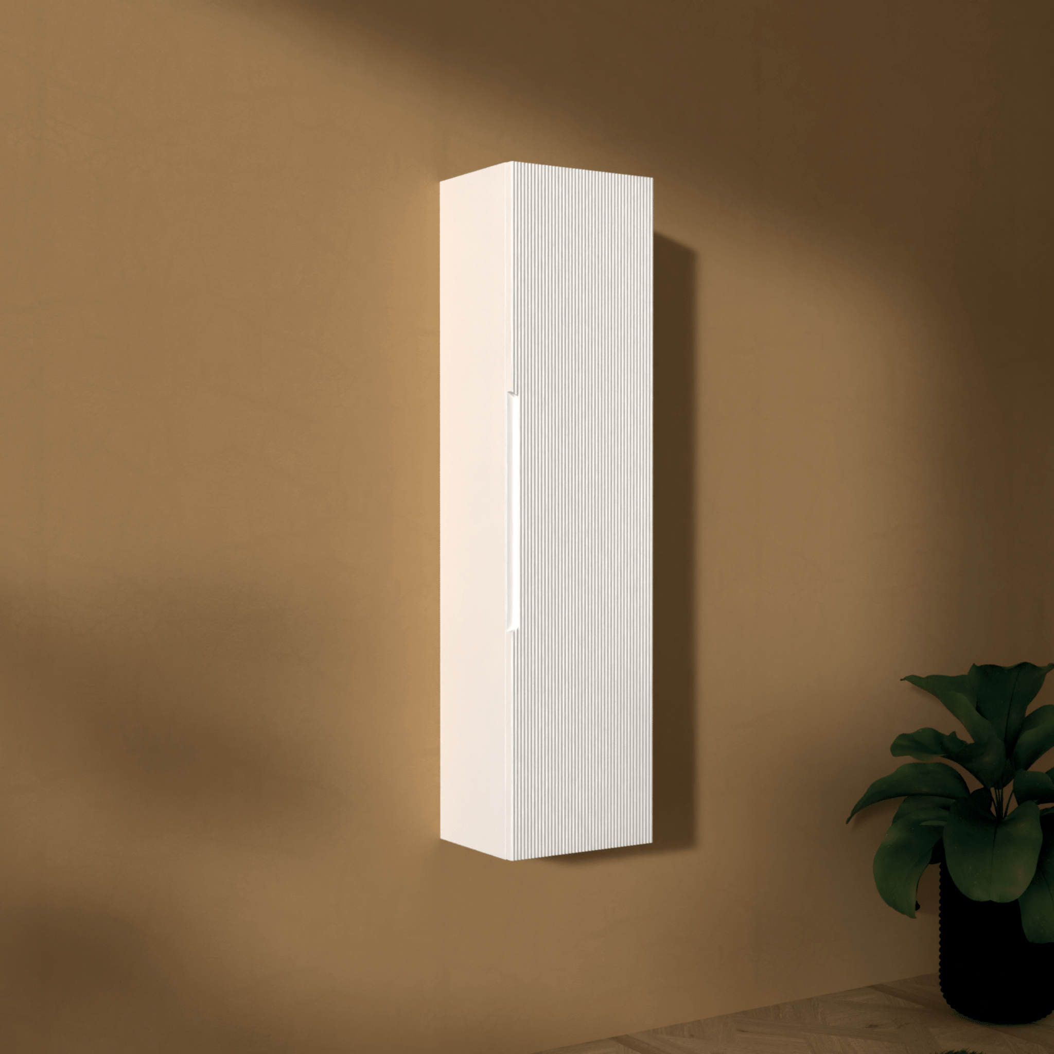 Pensile Portaoggetti 138 Cm Un'Anta AdattoCasa "Rigo" Bianco Neve - Dabicasa
