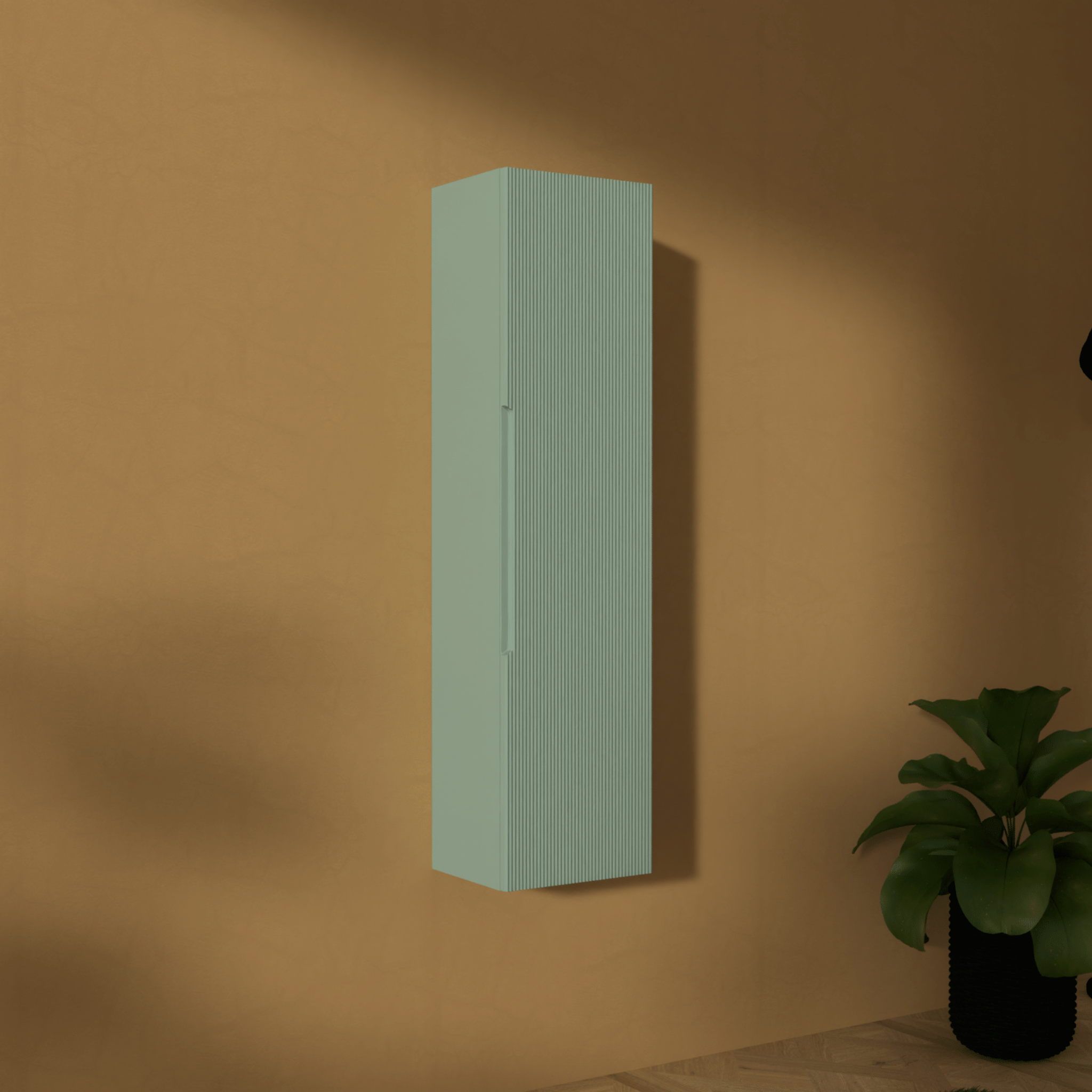Pensile Portaoggetti 138 Cm Un'Anta AdattoCasa "Rigo" Verde Salvia - Dabicasa