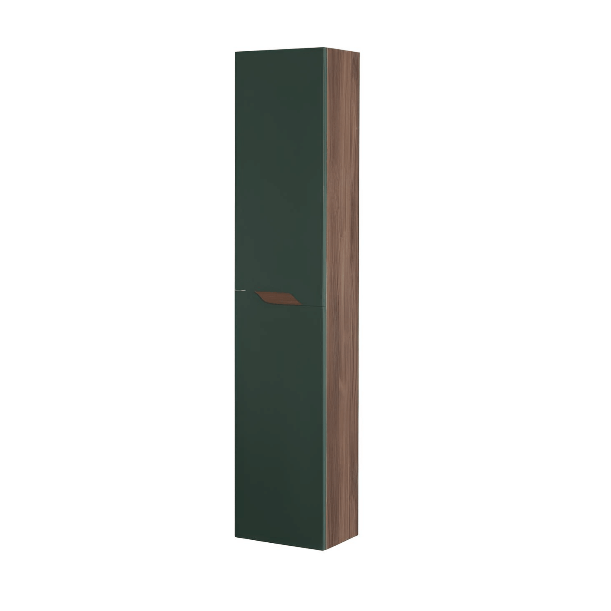 Pensile Portaoggetti 150 Cm Due Ante Feridras "Minori/Maiori" Noce Canaletto/Verde Bottiglia - Dabicasa